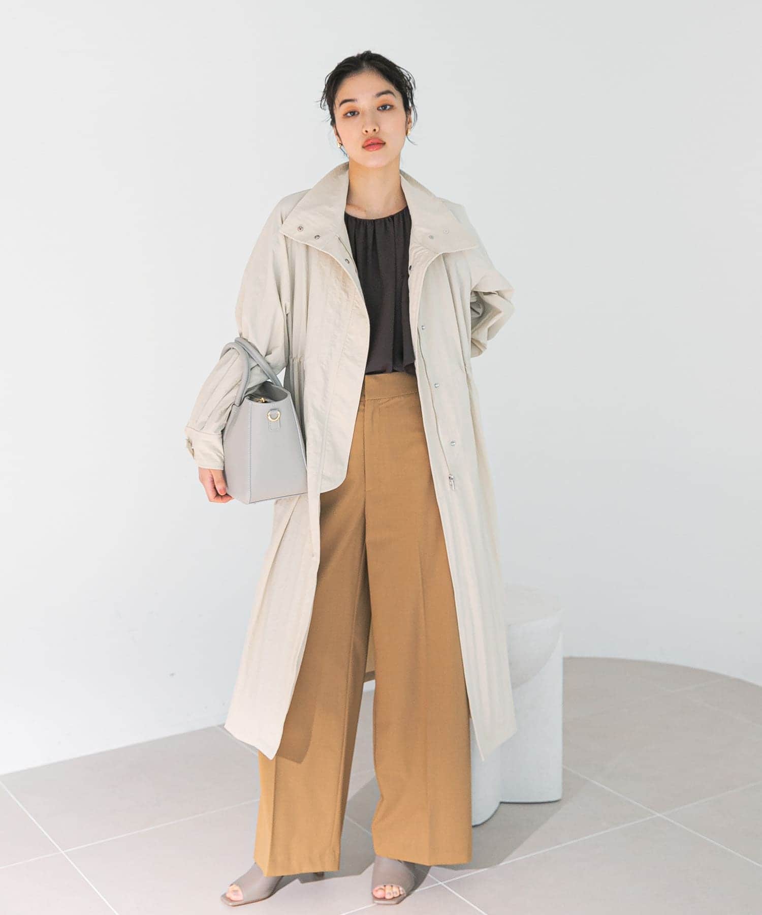 撥水ボリュームモッズコート