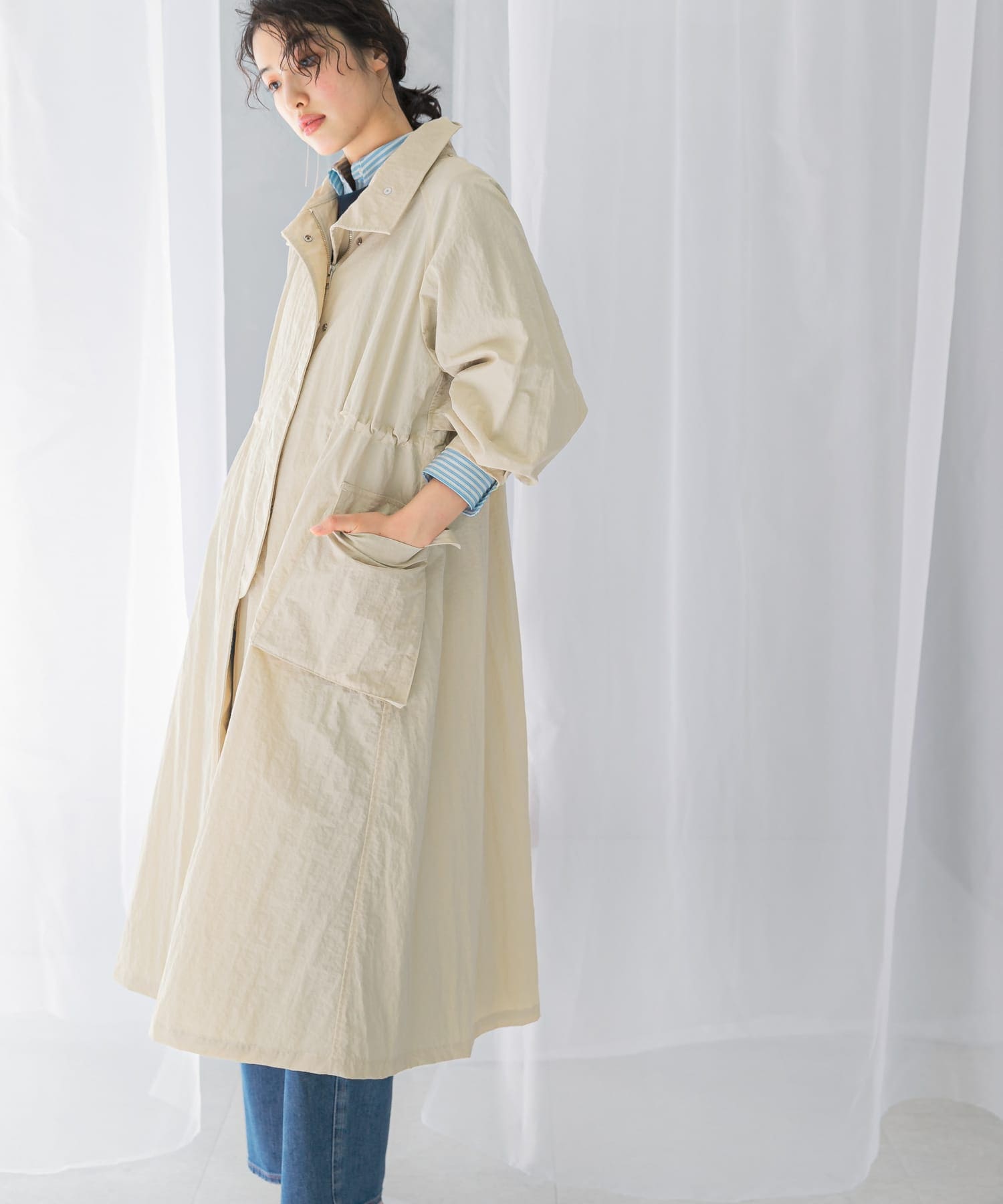 撥水ボリュームモッズコート(FREE BEIGE): アウター｜URBAN RESEARCH