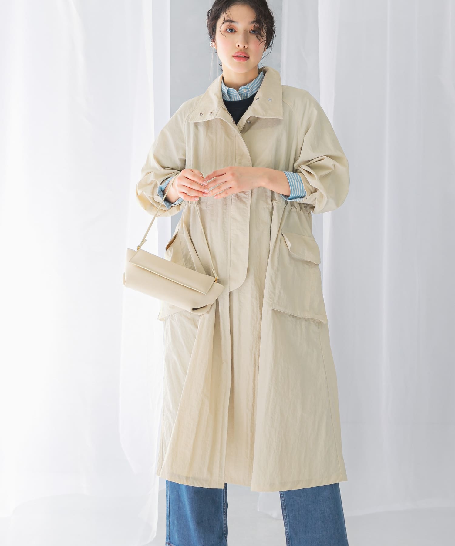 撥水ボリュームモッズコート(FREE BEIGE): アウター｜URBAN RESEARCH