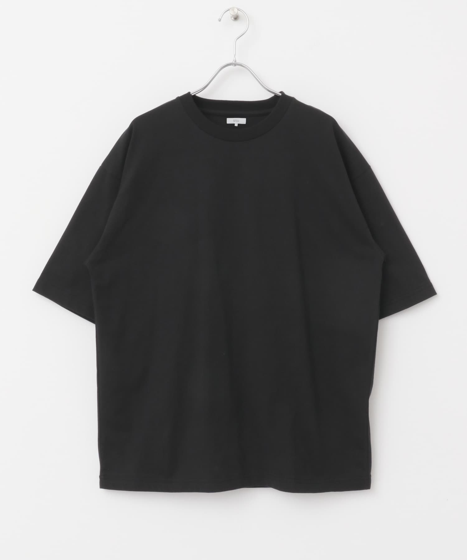 『接触冷感』『XLサイズあり』Cool TouchシルケットTシャツ BLACK S