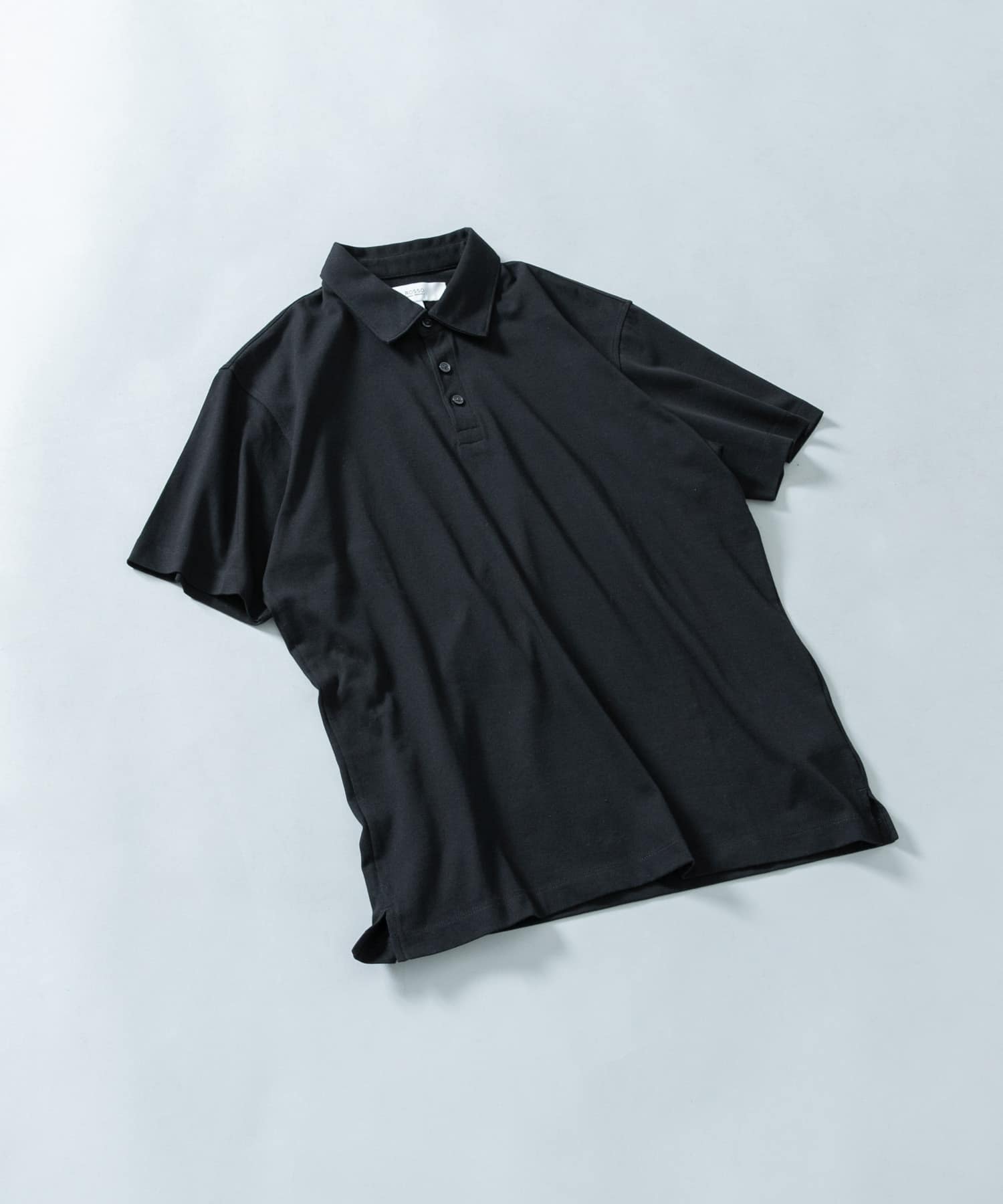 『WEB限定』『XLサイズあり』吸湿速乾ポロシャツ BLACK S