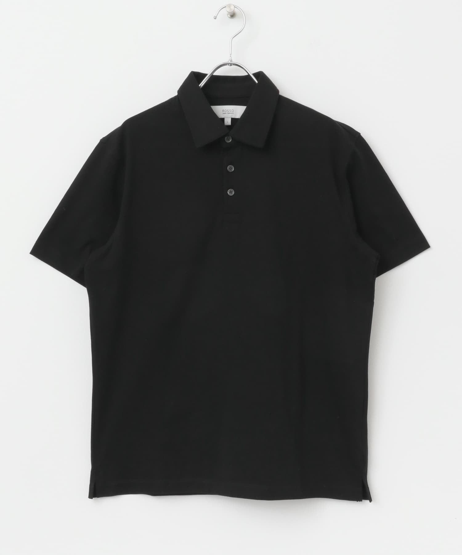 『WEB限定』『XLサイズあり』吸湿速乾ポロシャツ BLACK S