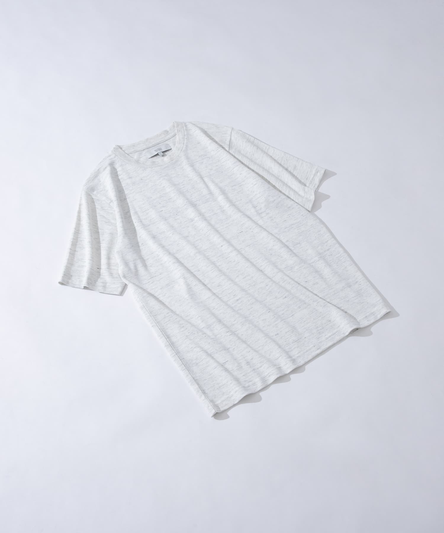 『WEB限定』『XLサイズあり』リネン混カノコクルーTシャツ IVORY XL