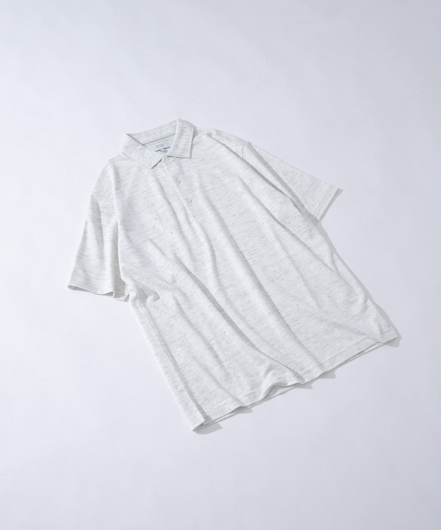 『WEB限定』『XLサイズあり』 リネン混カノコポロシャツ IVORY S