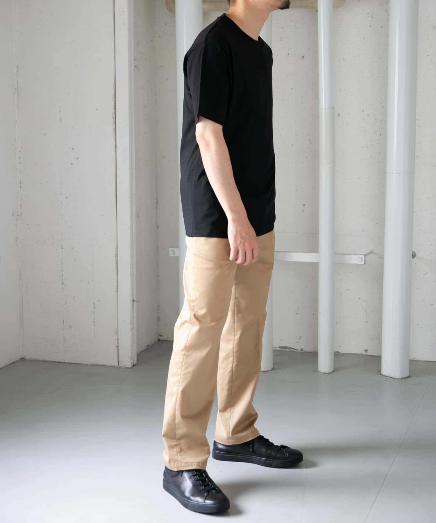 『XLサイズあり』『UR TECH』汗ジミ防止クルーネックTシャツ BLACK L