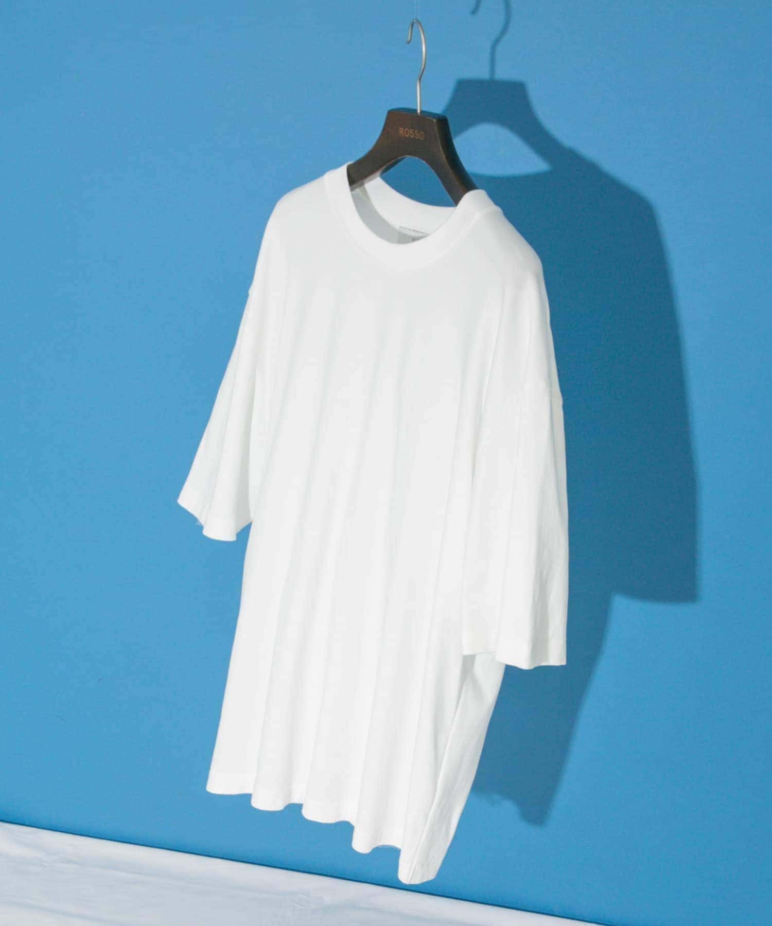 『XLサイズあり』『UR TECH』防汚加工 リラックスクルーネックTシャツ WHITE M