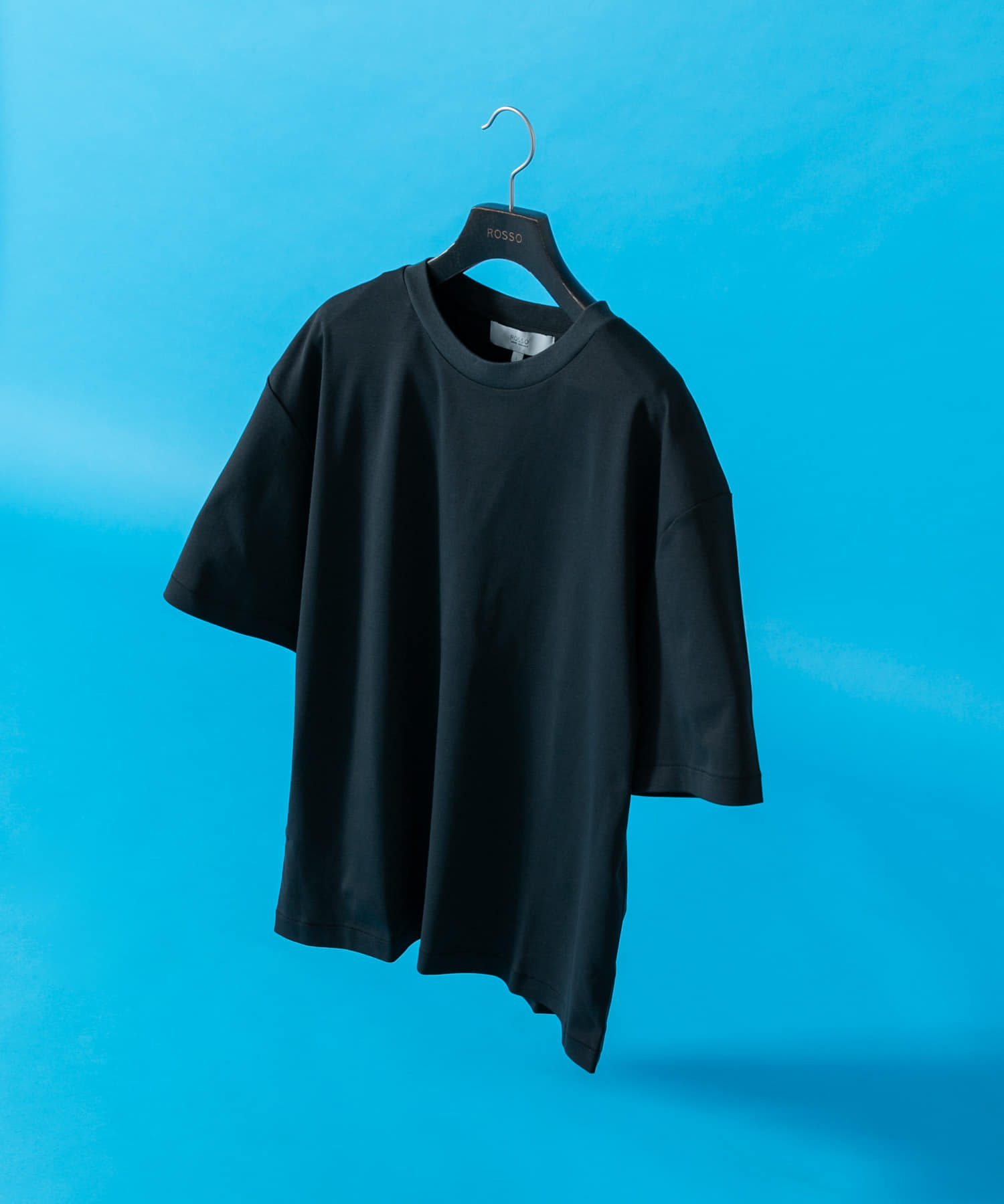 『XLサイズあり』『UR TECH』防汚加工 リラックスクルーネックTシャツ BLACK S