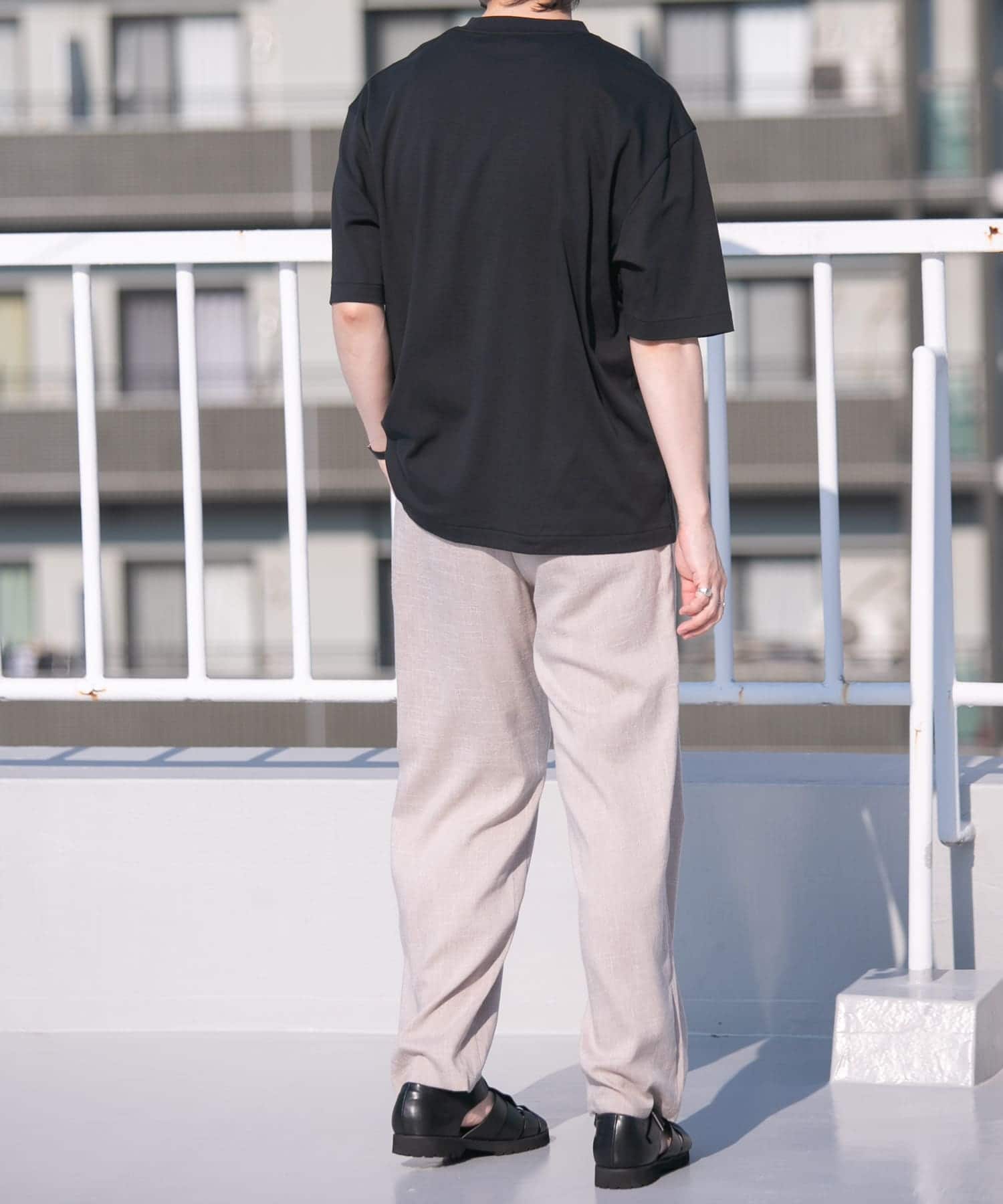 XLサイズあり』『UR TECH』防汚加工 リラックスクルーネックTシャツ(S