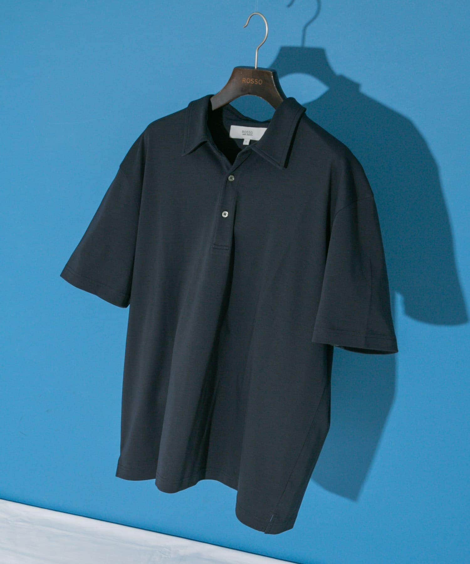 『XLサイズあり』『UR TECH』防汚加工リラックス半袖ポロシャツ NAVY S