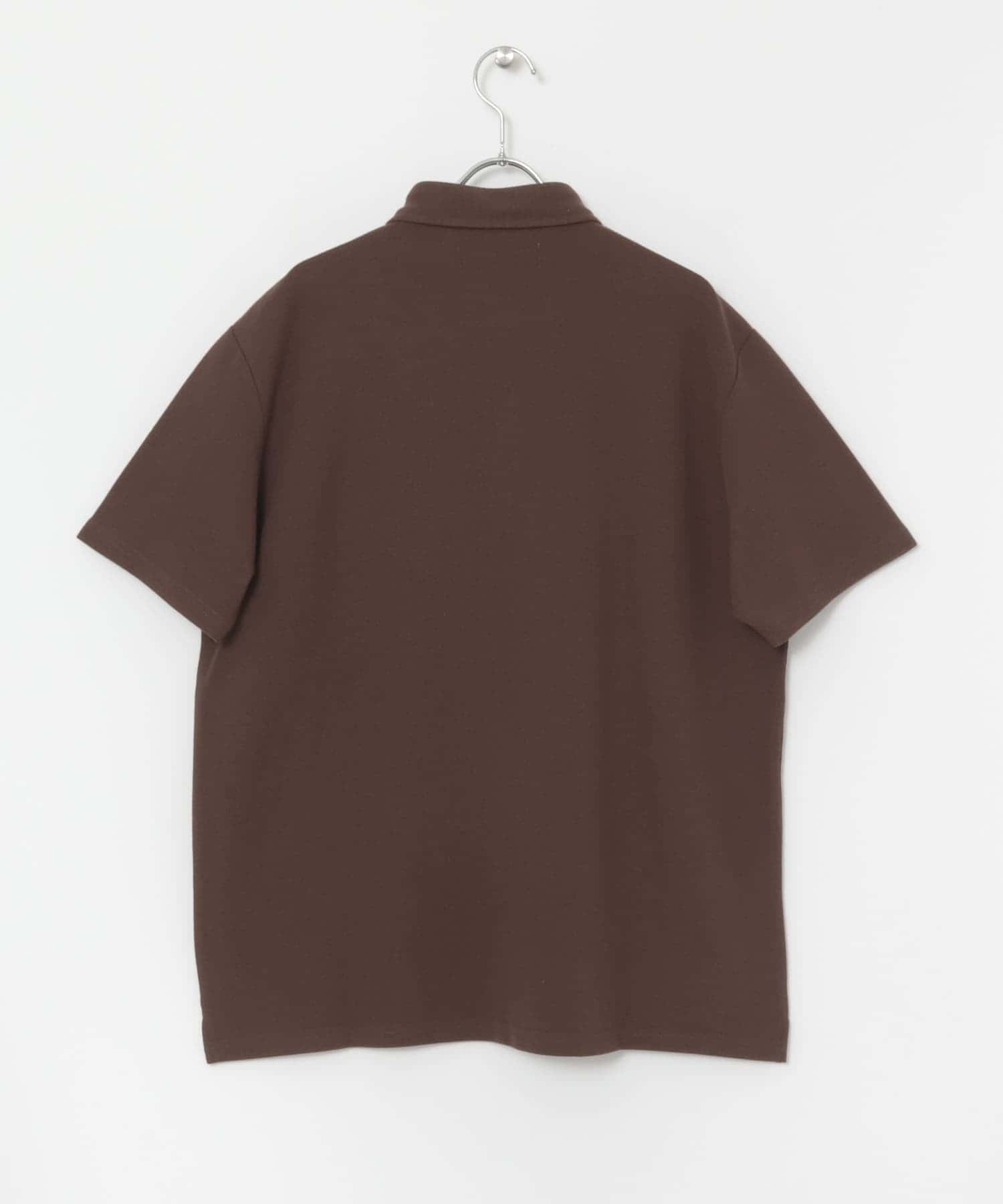 『XLサイズあり』ハイパフォーマンス鹿の子ポロシャツ BROWN S