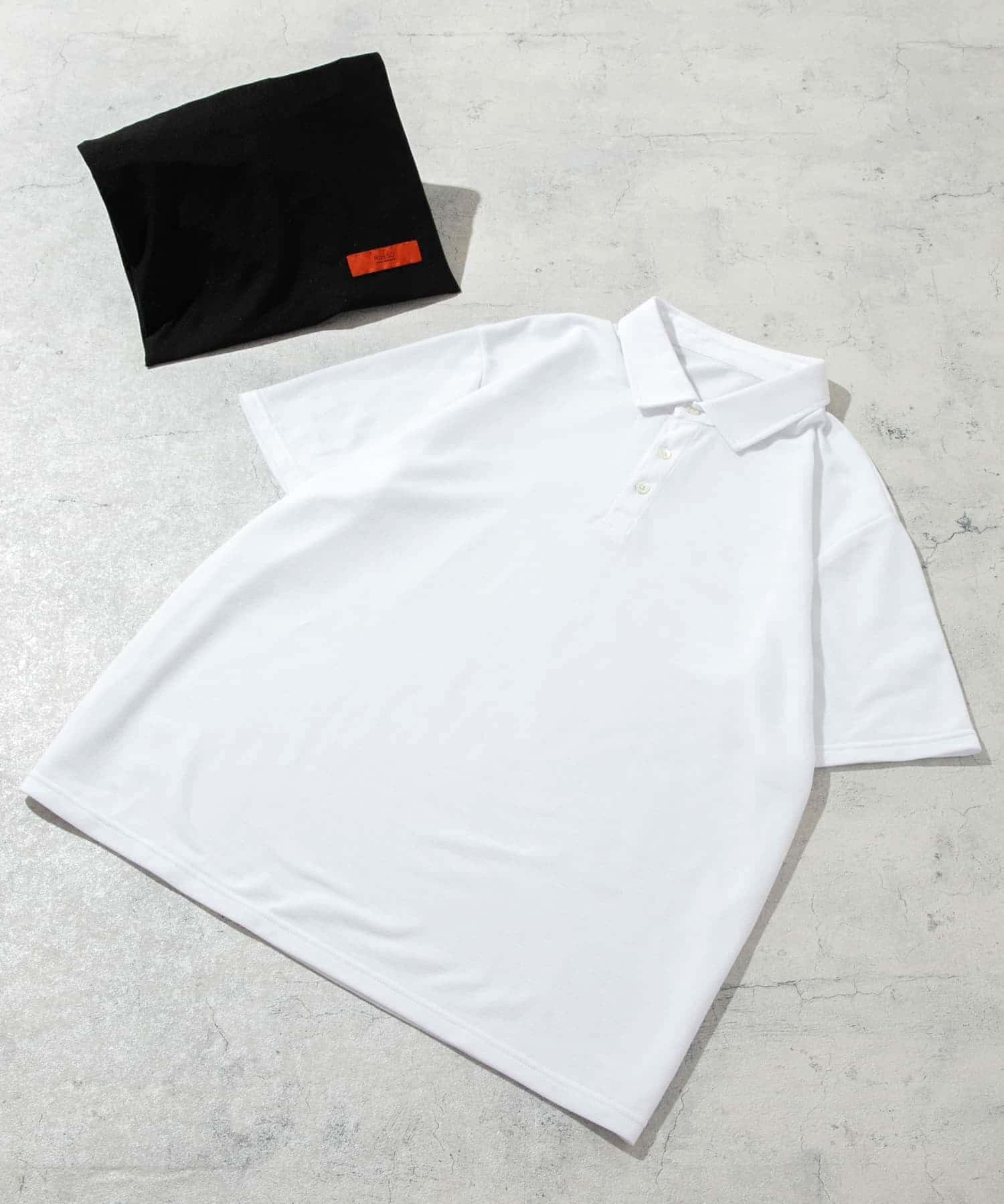 『XLサイズあり』ハイパフォーマンス鹿の子ポロシャツ WHITE L