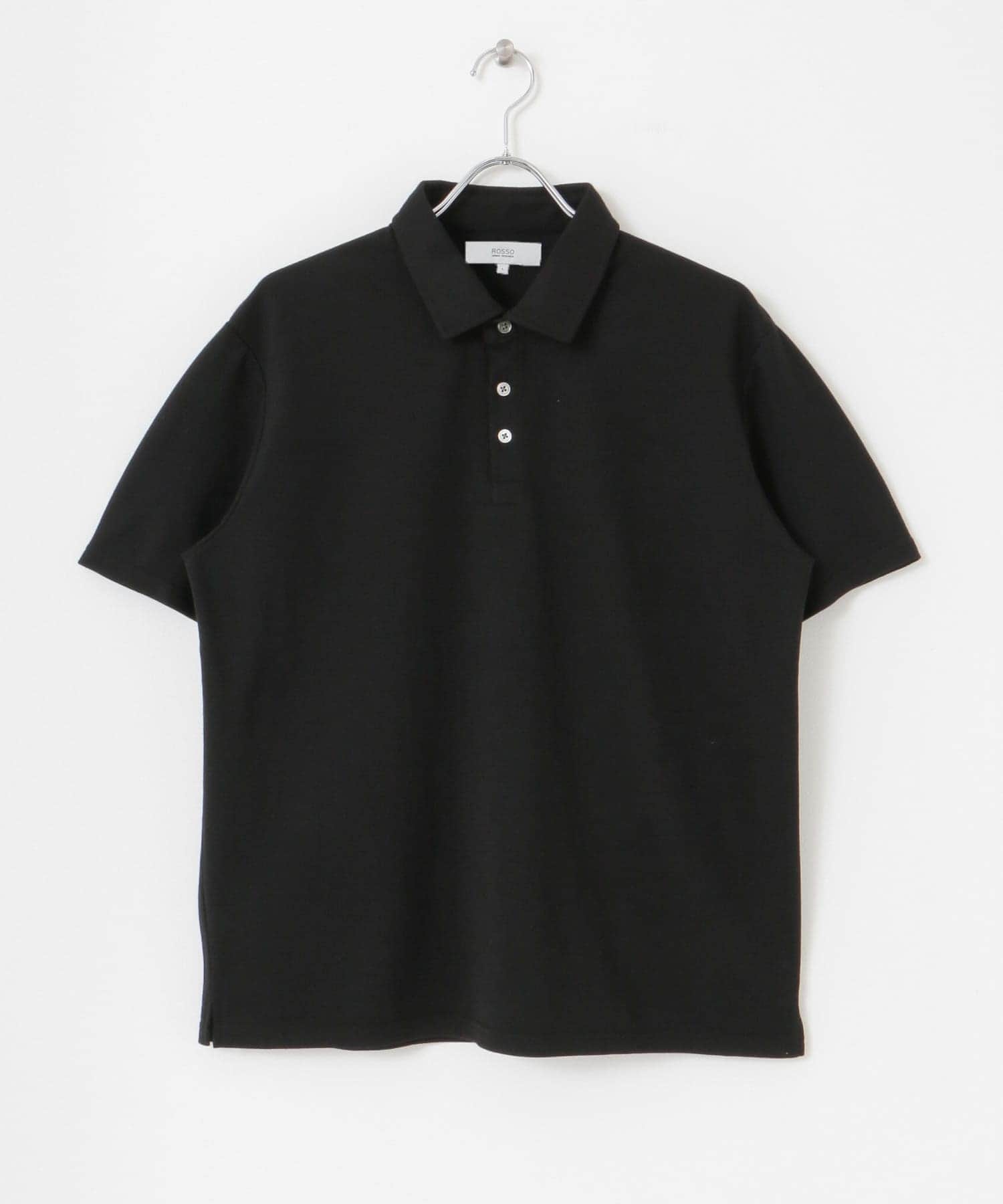 『XLサイズあり』ハイパフォーマンス鹿の子ポロシャツ BLACK S