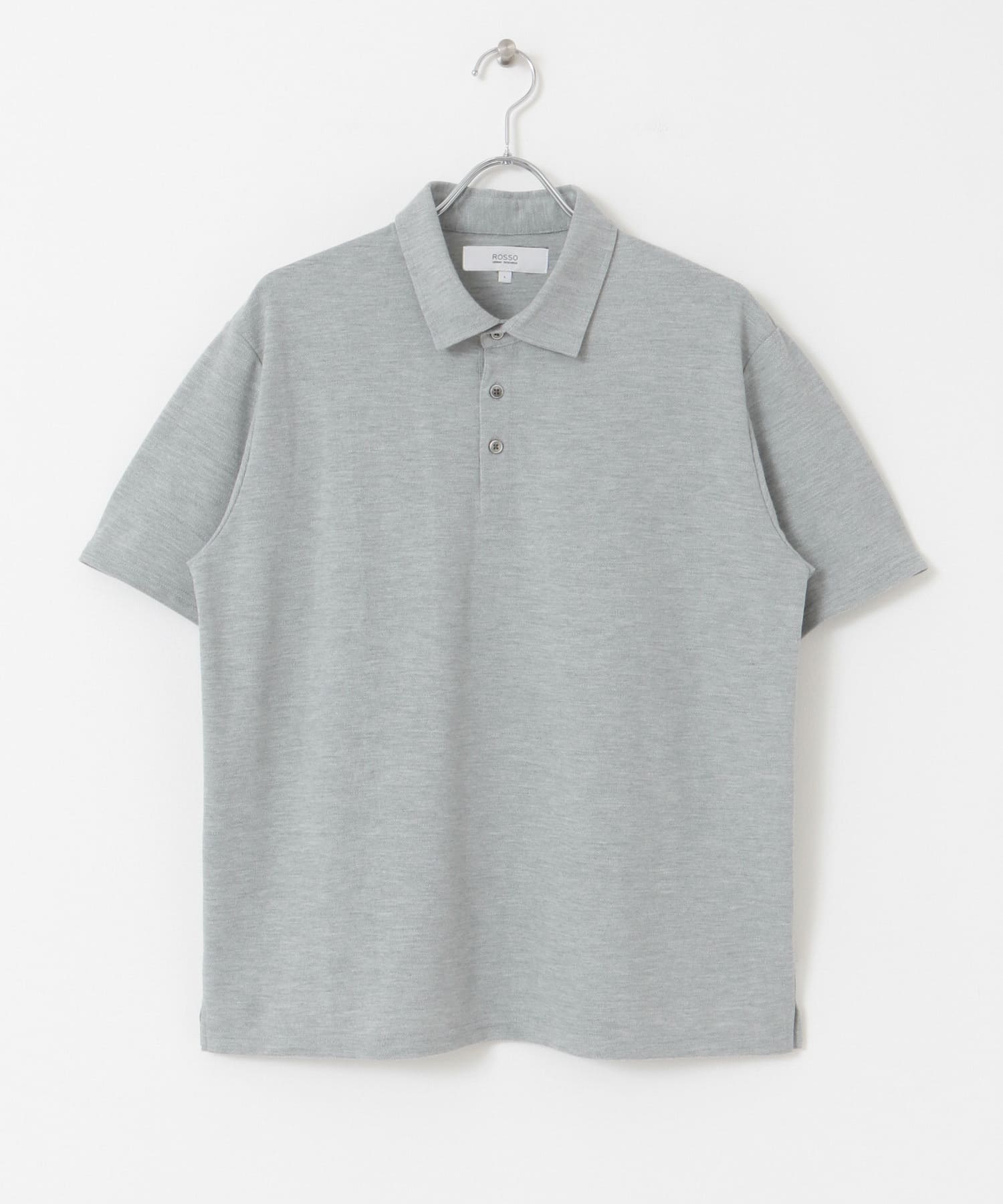 『XLサイズあり』ハイパフォーマンス鹿の子ポロシャツ GRAY S