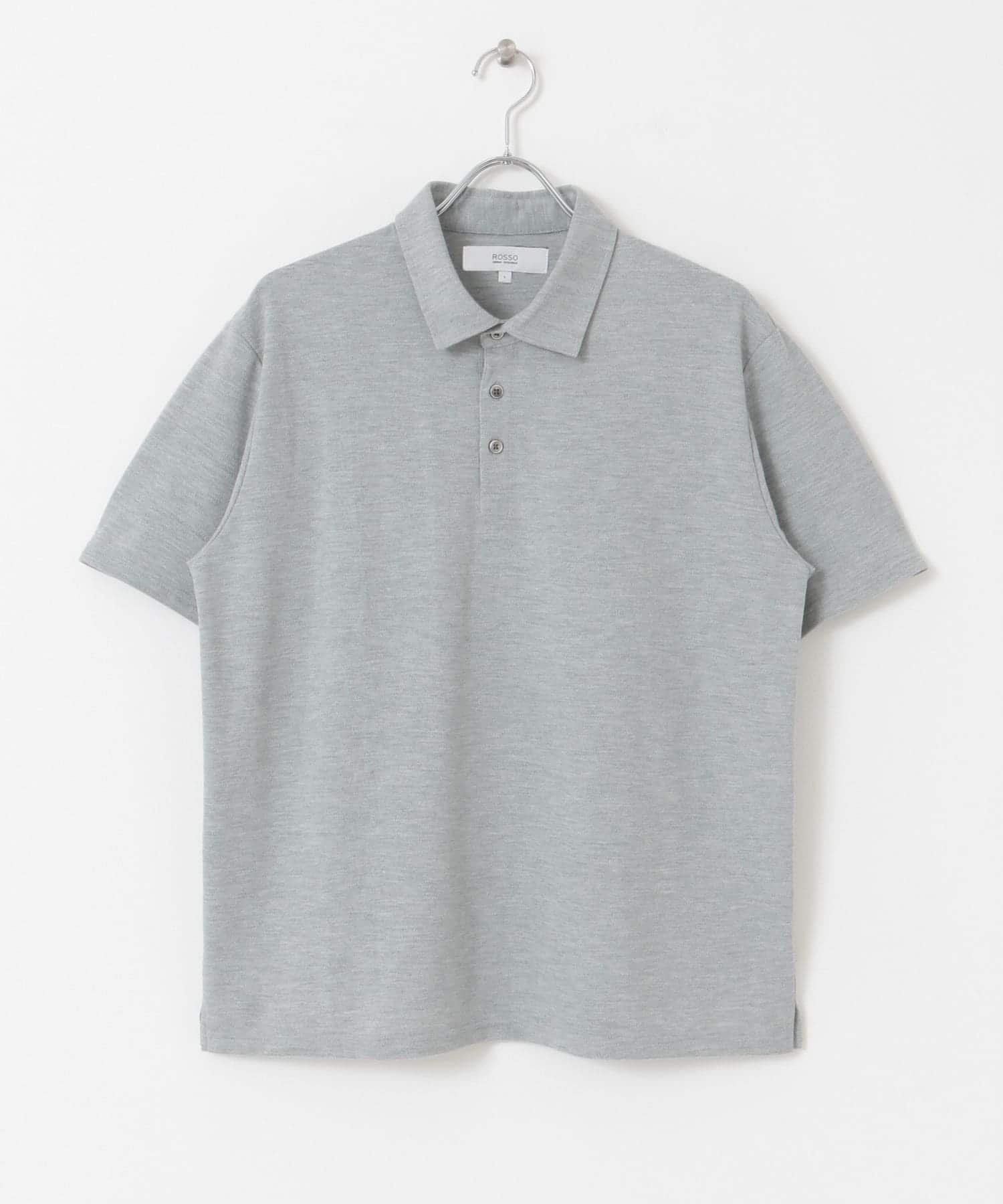 『XLサイズあり』ハイパフォーマンス鹿の子ポロシャツ GRAY S