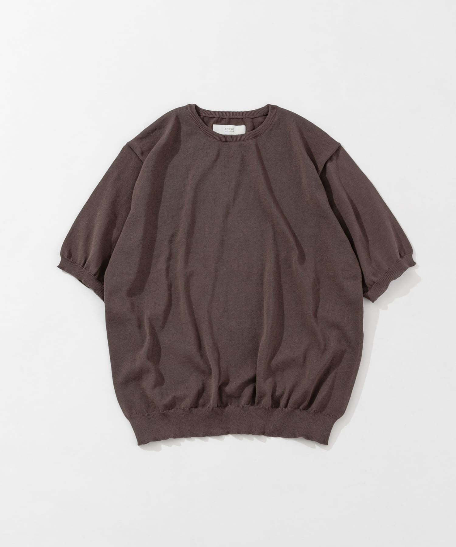 『UR TECH ひやサラクール』AIRDRY半袖クルーニット CHARCOAL M
