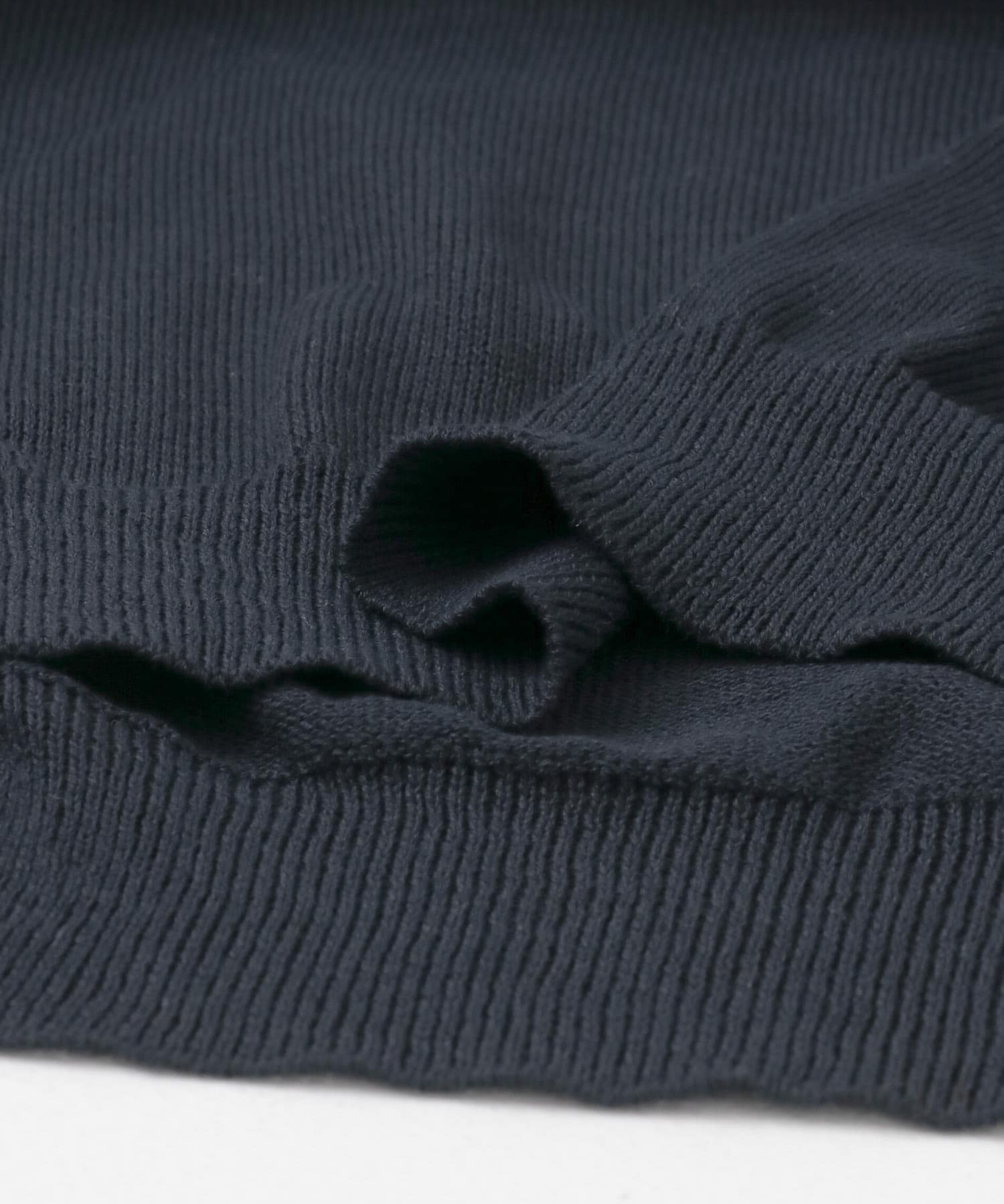 『UR TECH ひやサラクール』AIRDRY半袖クルーニット NAVY M