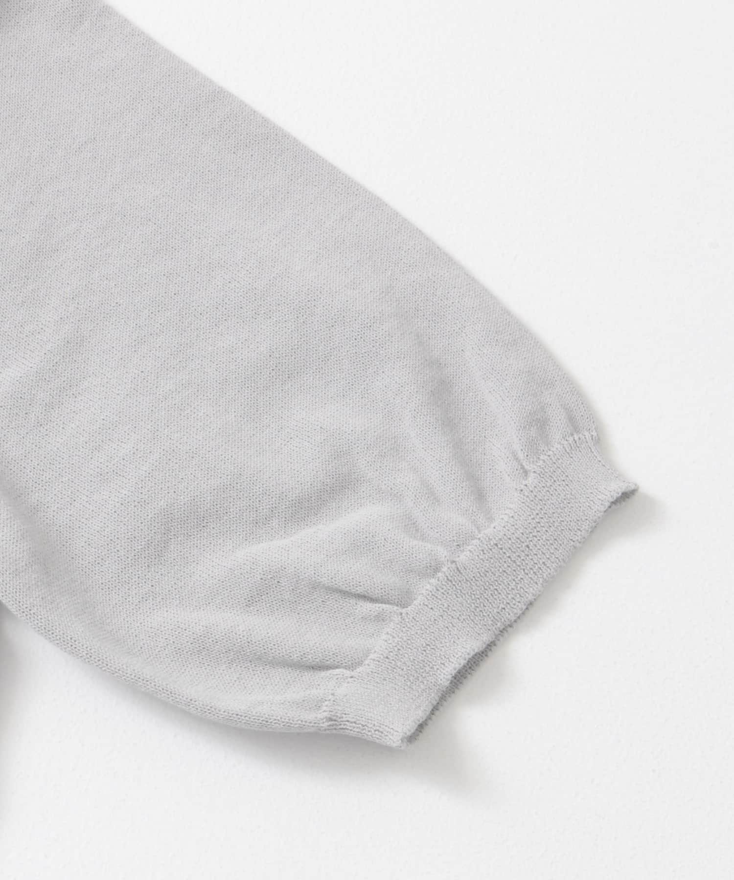 『UR TECH ひやサラクール』AIRDRY半袖クルーニット ICE GRAY M