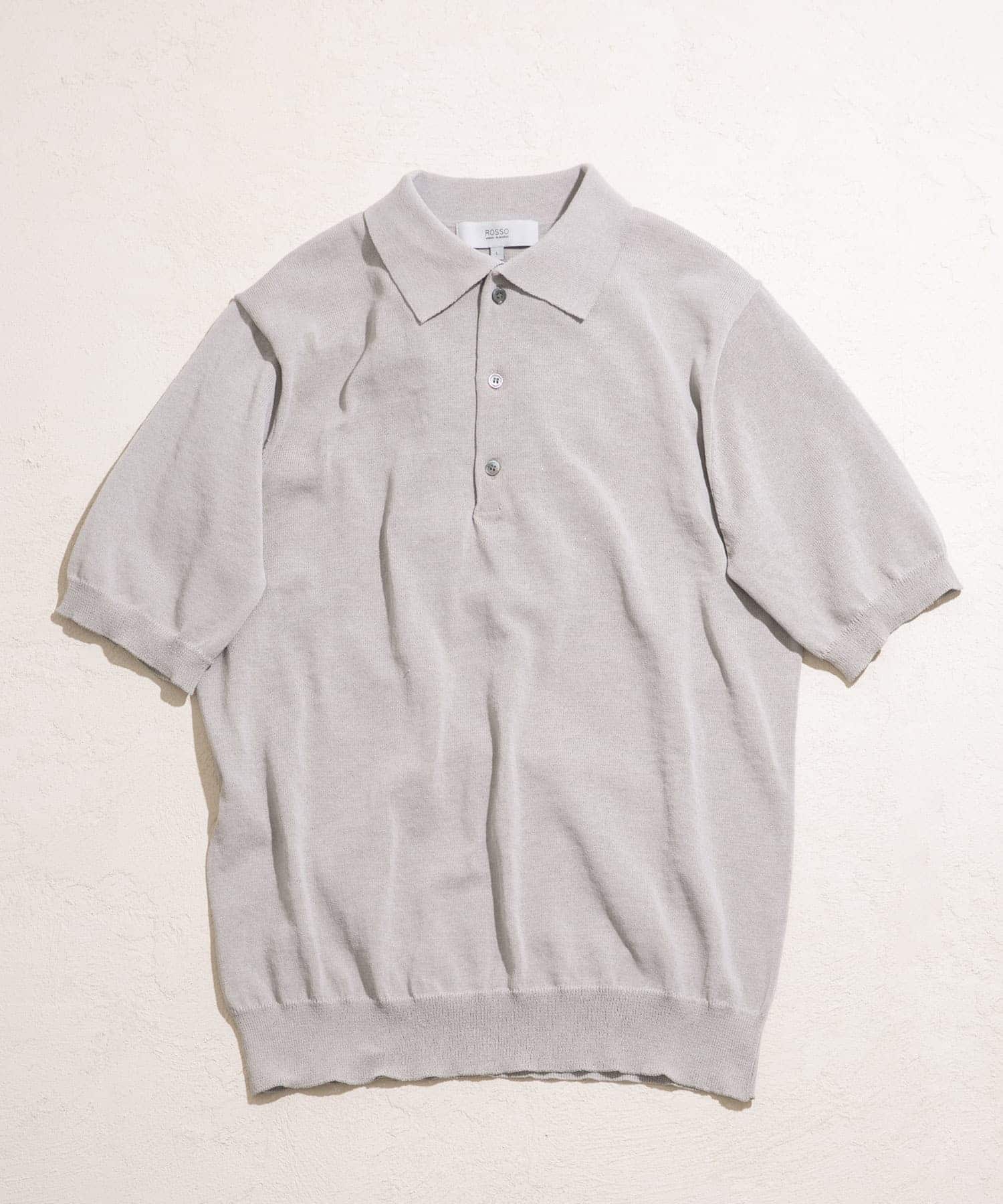 『UR TECH ひやサラクール』AIRDRY半袖ニットポロ ICE GRAY L