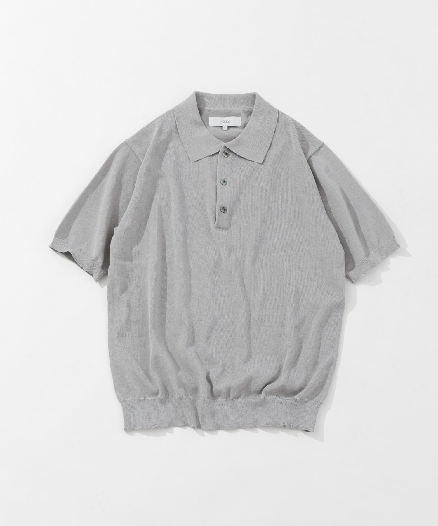 『UR TECH ひやサラクール』AIRDRY半袖ニットポロ ICE GRAY M