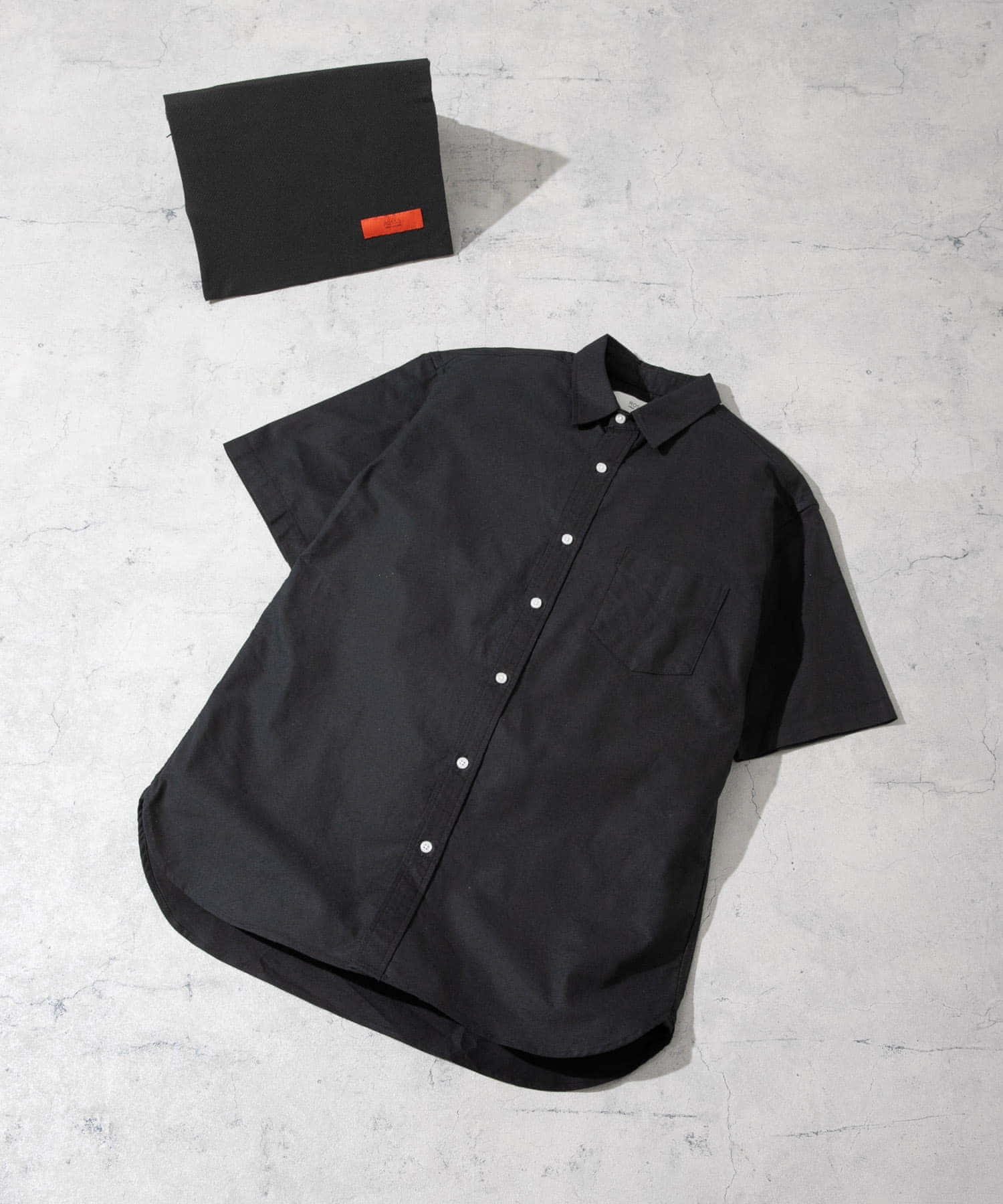 『抗菌/消臭』『XXLサイズあり』ハイパフォーマンスオックス半袖シャツ BLACK S