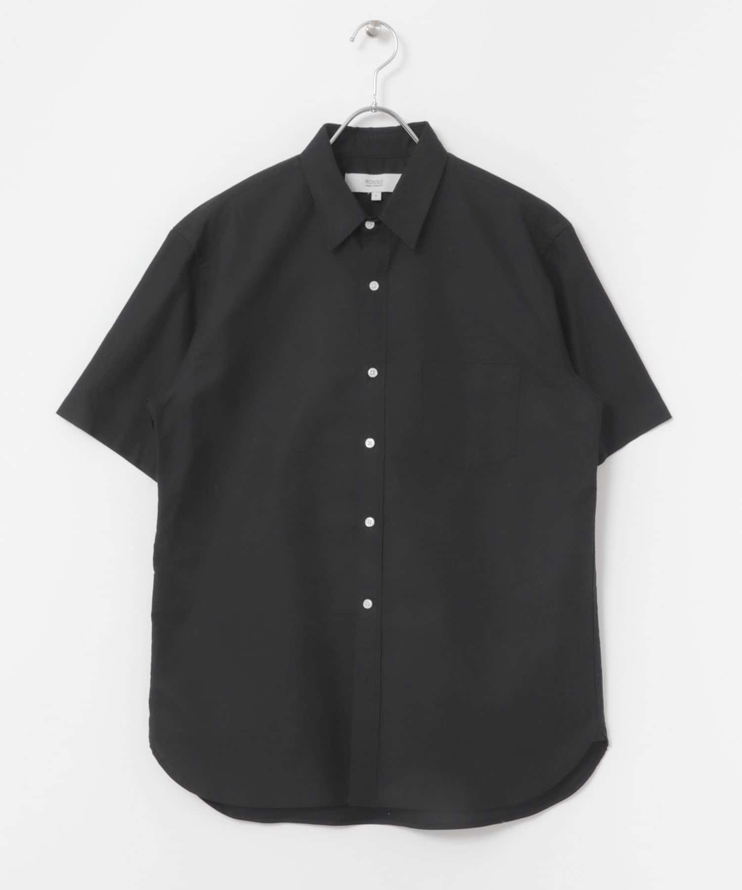 『抗菌/消臭』『XXLサイズあり』ハイパフォーマンスオックス半袖シャツ BLACK S