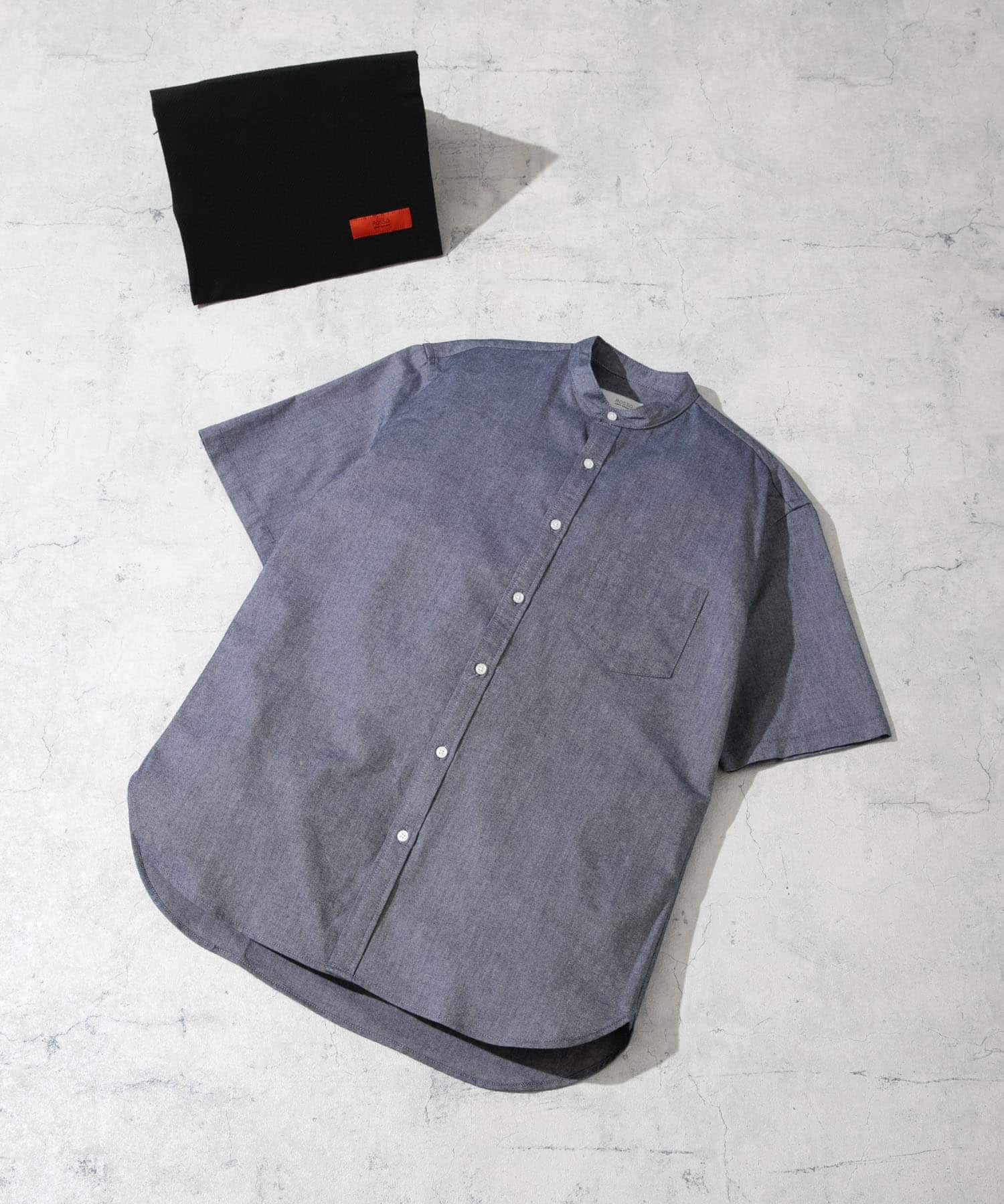 『抗菌/消臭』『XXLサイズあり』ハイパフォーマンスバンドカラー半袖シャツ