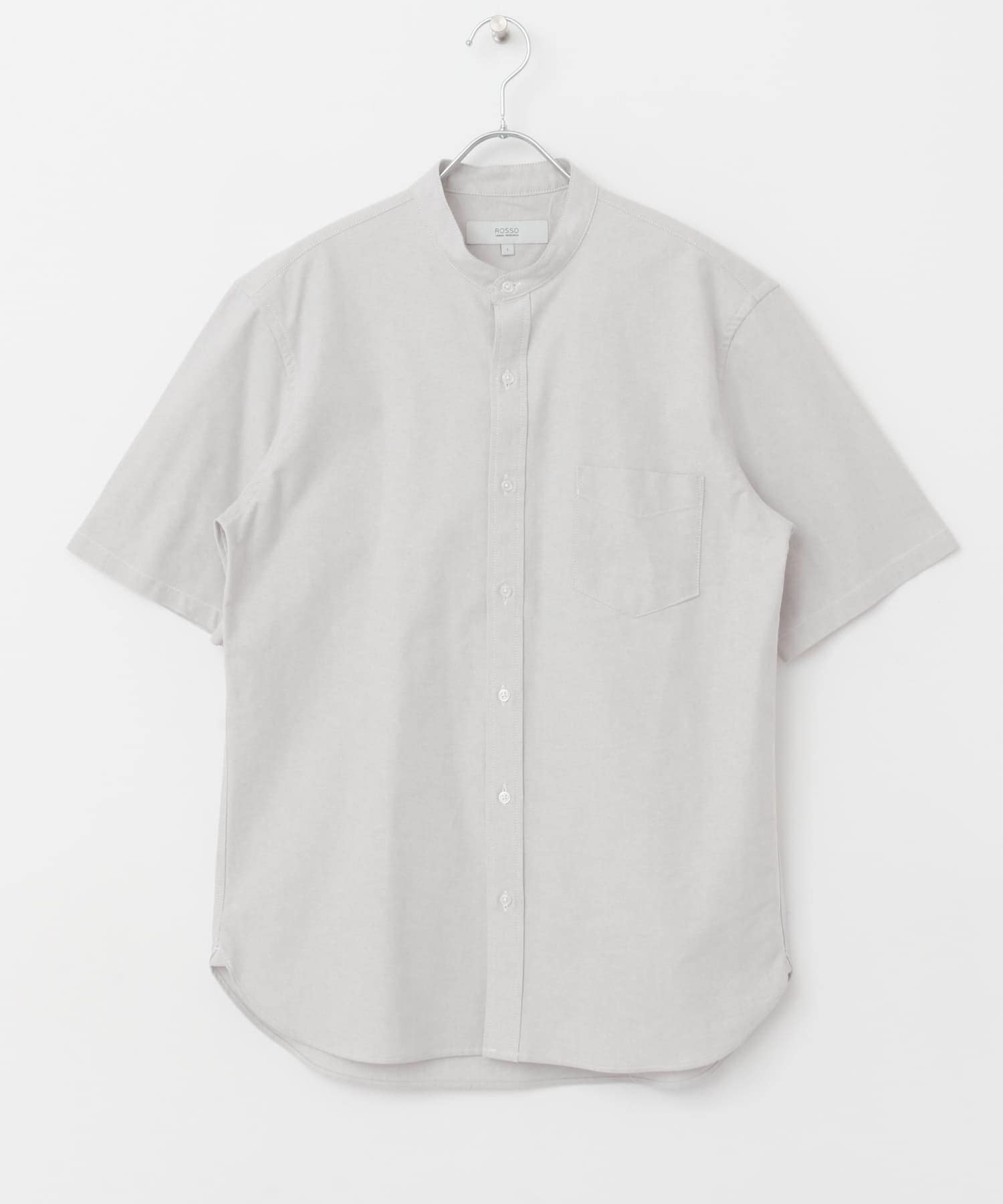 『抗菌/消臭』『XXLサイズあり』ハイパフォーマンスバンドカラー半袖シャツ GRAY L