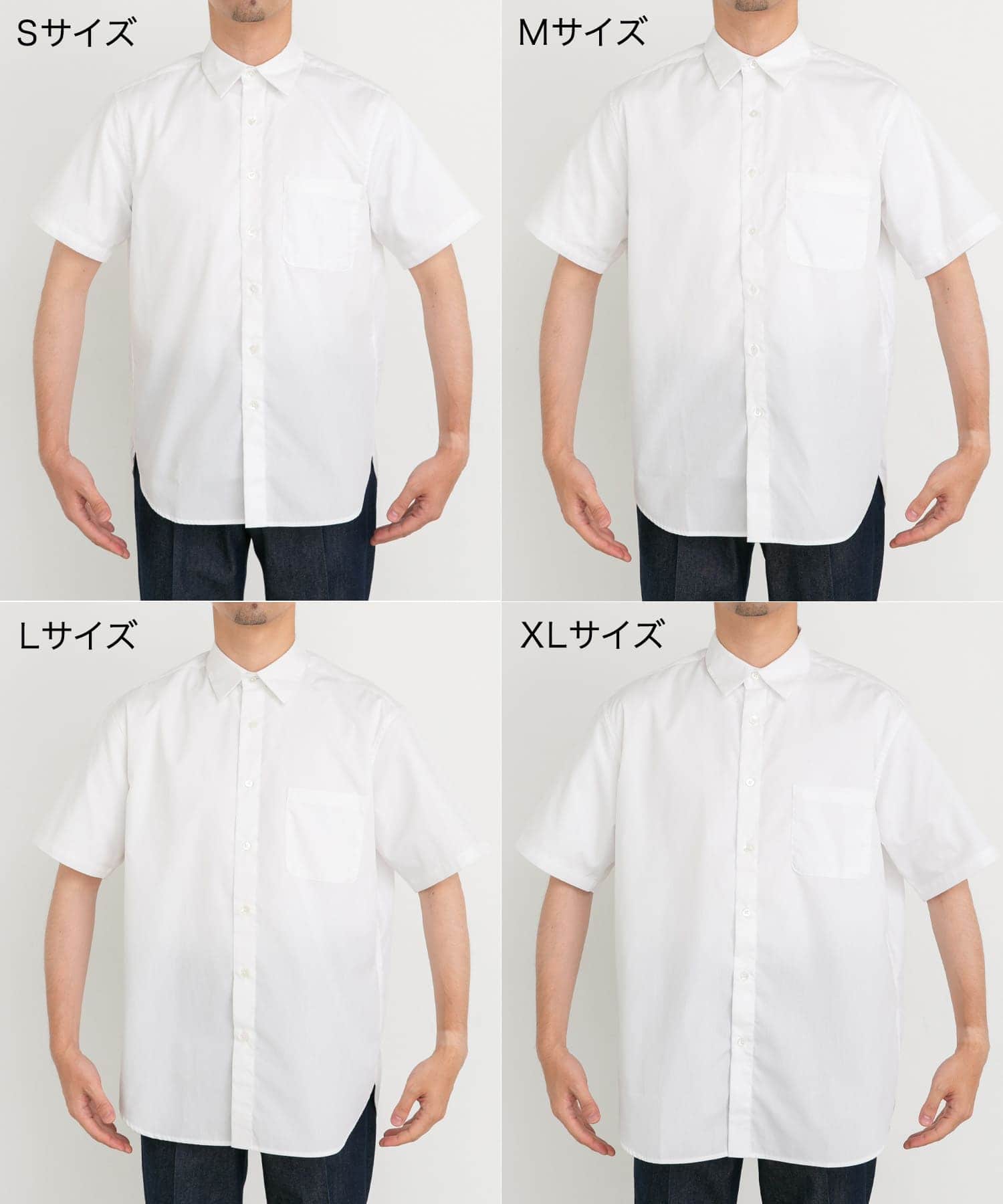 『防シワ/防臭』『XLサイズあり』ハイパフォーマンスブロード半袖シャツ WHITE L