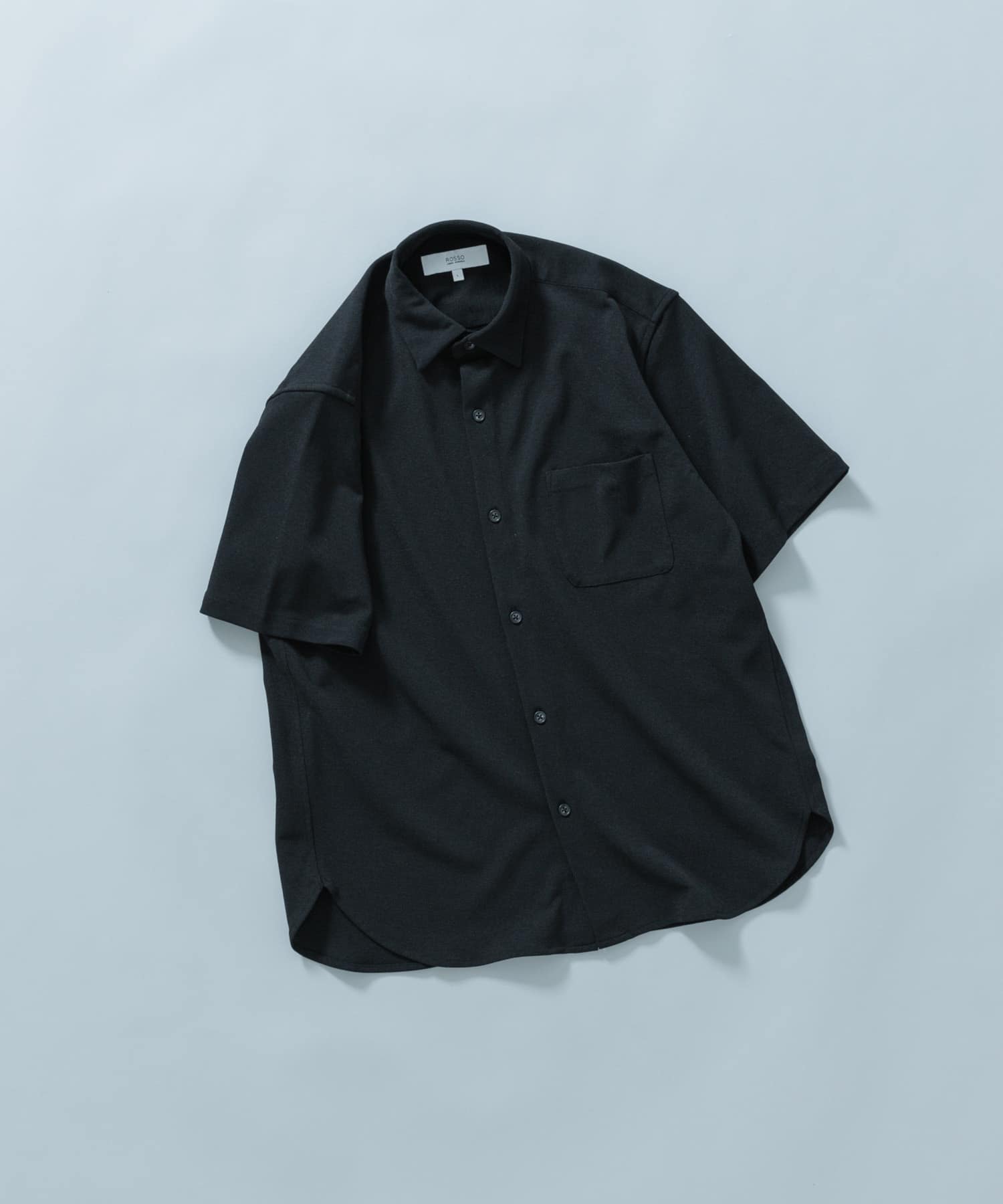 『セットアップ対応/XLサイズあり』コンフォータブルドライショートスリーブシャツ BLACK S