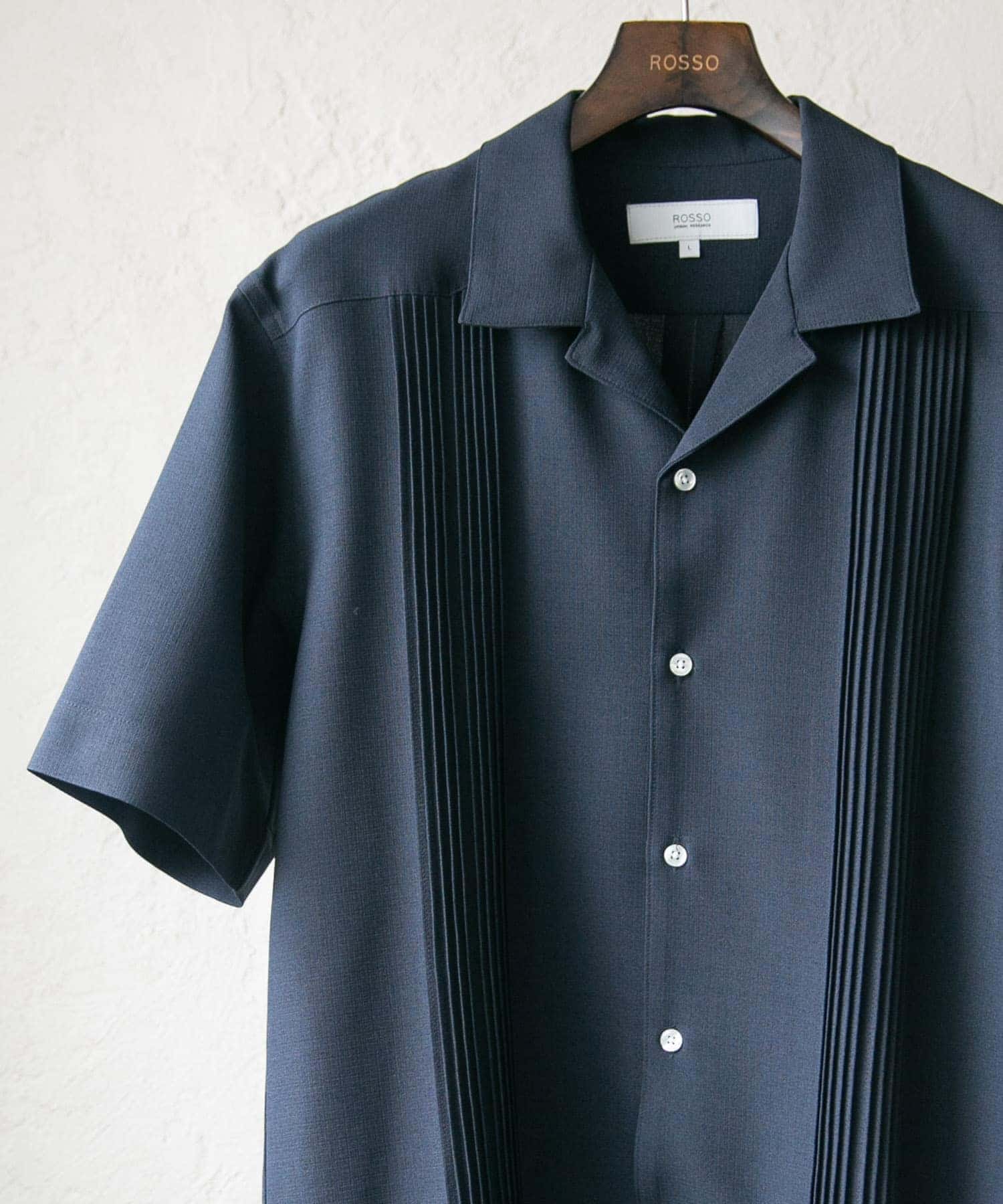 『WEB限定』『XLサイズあり』ウォッシャブルドライタッチ半袖シャツ NAVY XL