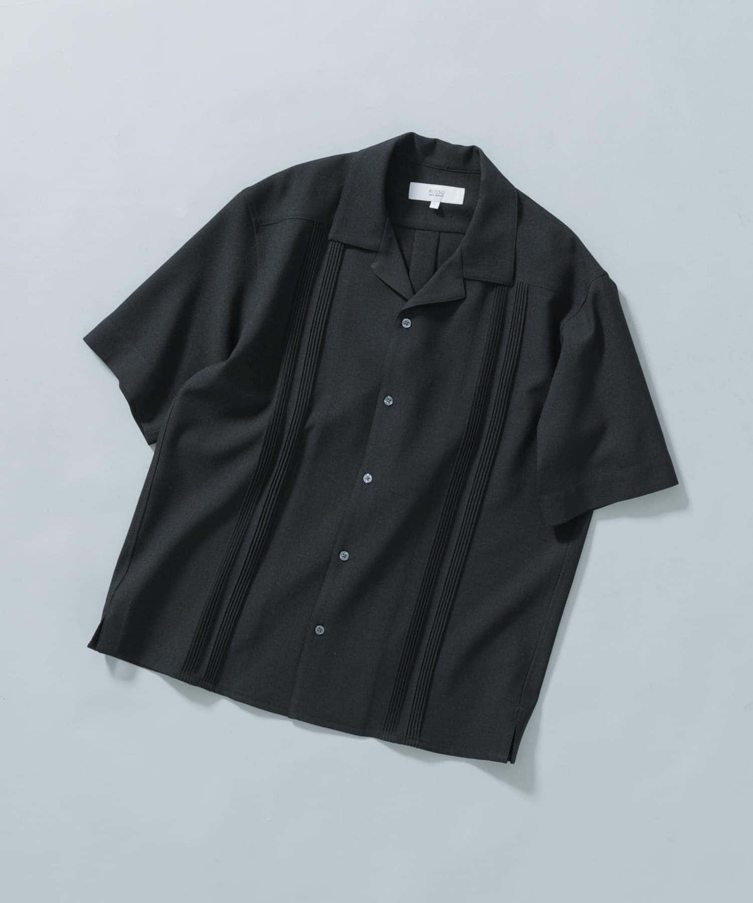 『WEB限定』『XLサイズあり』ウォッシャブルドライタッチ半袖シャツ BLACK XL