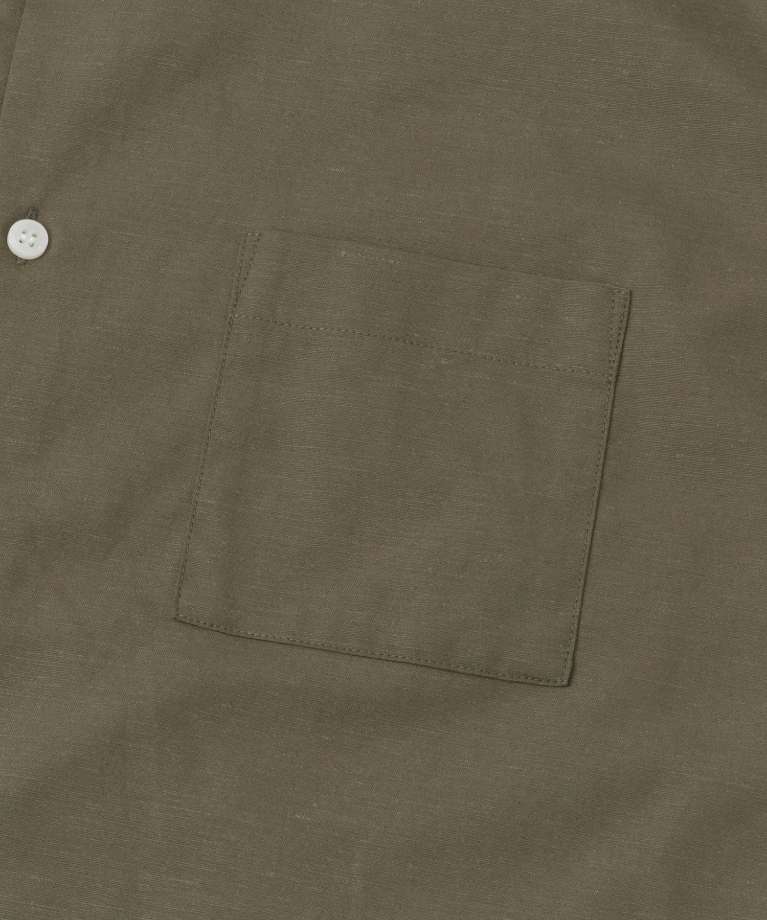 『防シワ』『XLサイズあり』ハイパフォーマンスリネンバンド半袖シャツ KHAKI S