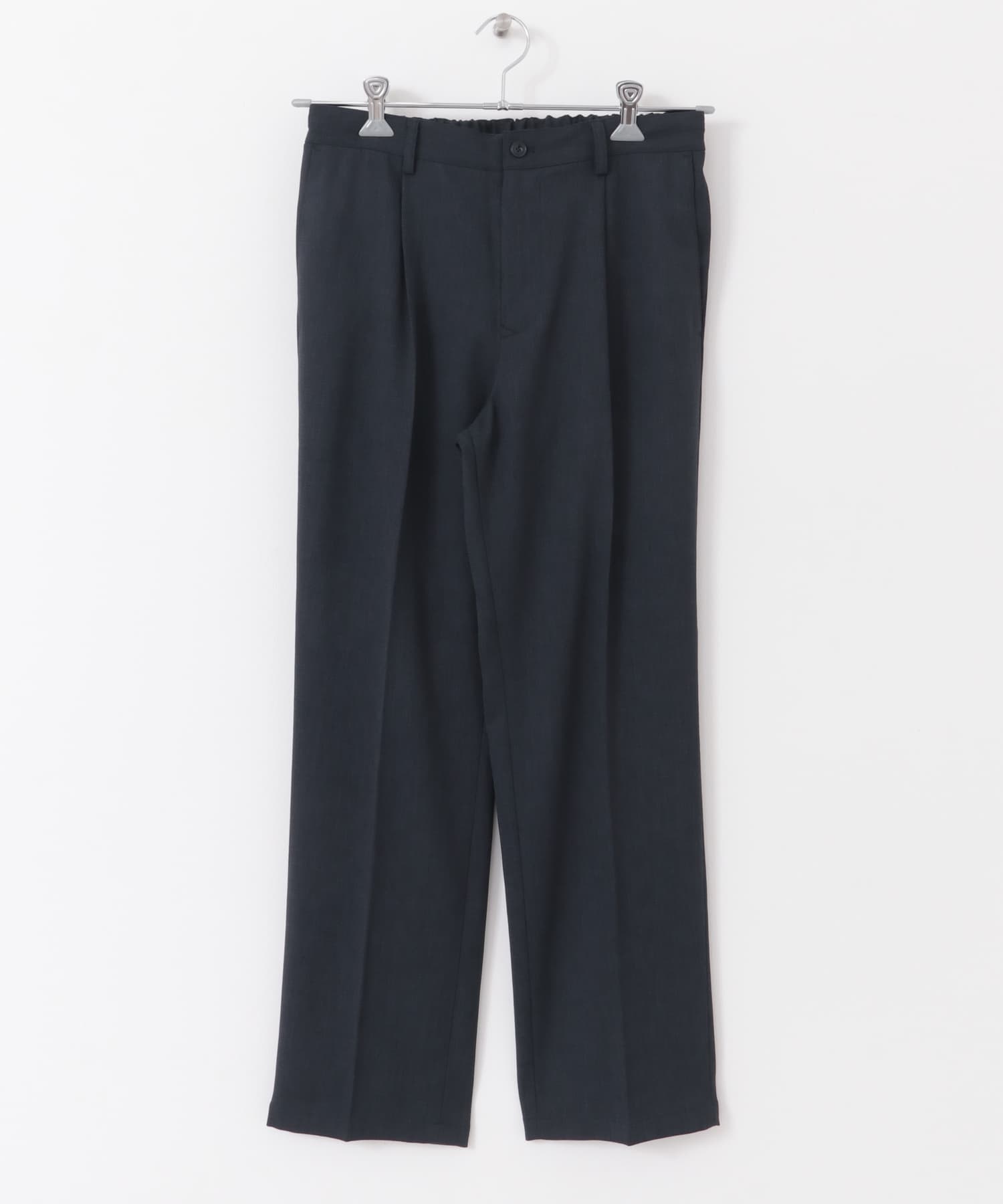 『WEB限定』『セットアップ対応』パナマ風ストレートパンツ NAVY M