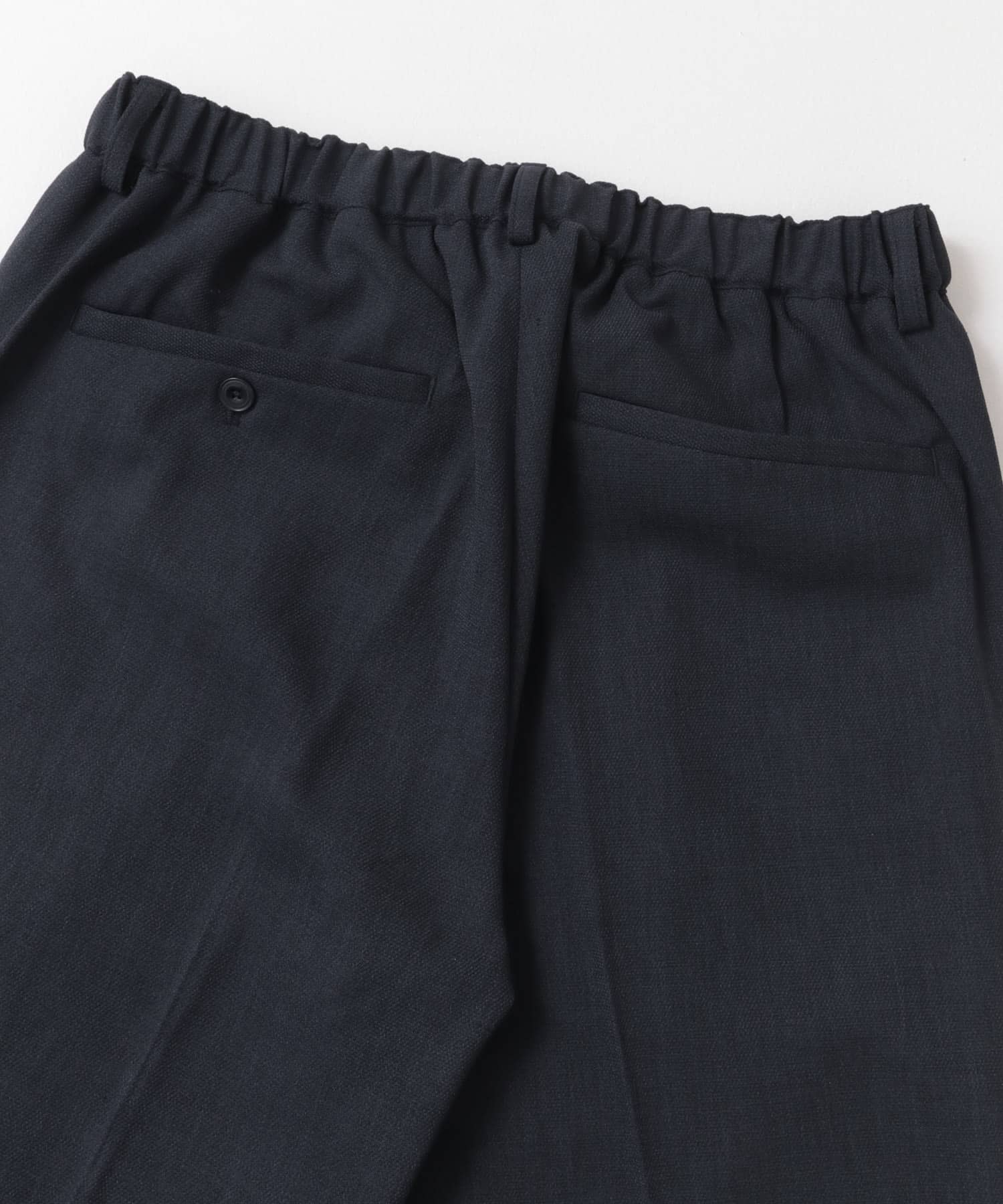 『WEB限定』『セットアップ対応』パナマ風ストレートパンツ NAVY M