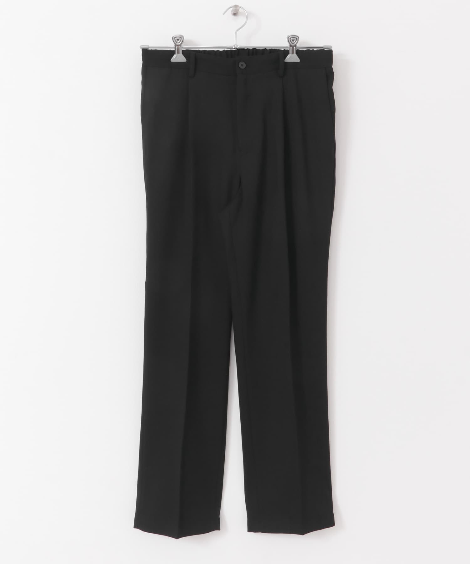 『WEB限定』『セットアップ対応』パナマ風ストレートパンツ BLACK M