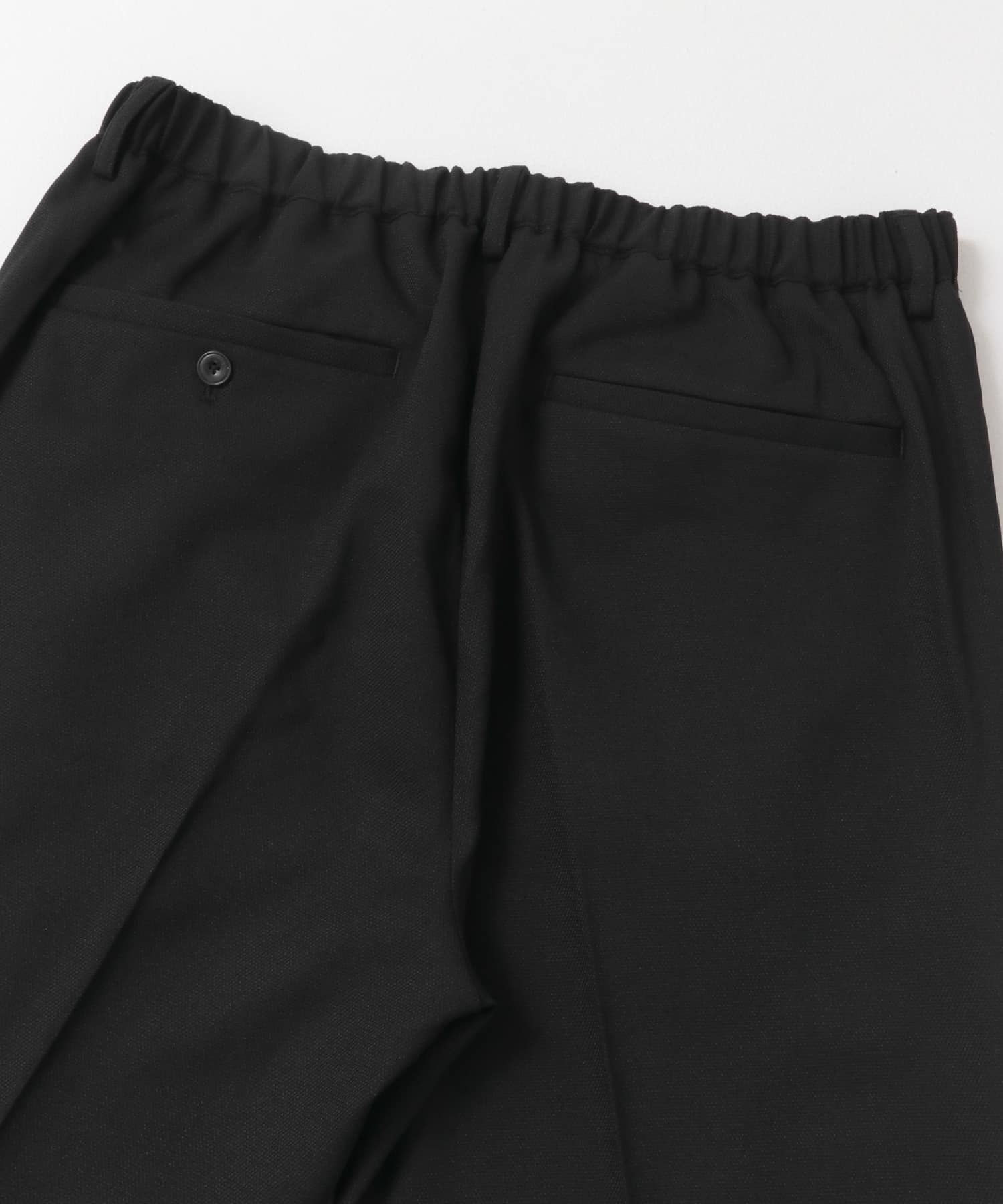 『WEB限定』『セットアップ対応』パナマ風ストレートパンツ BLACK M