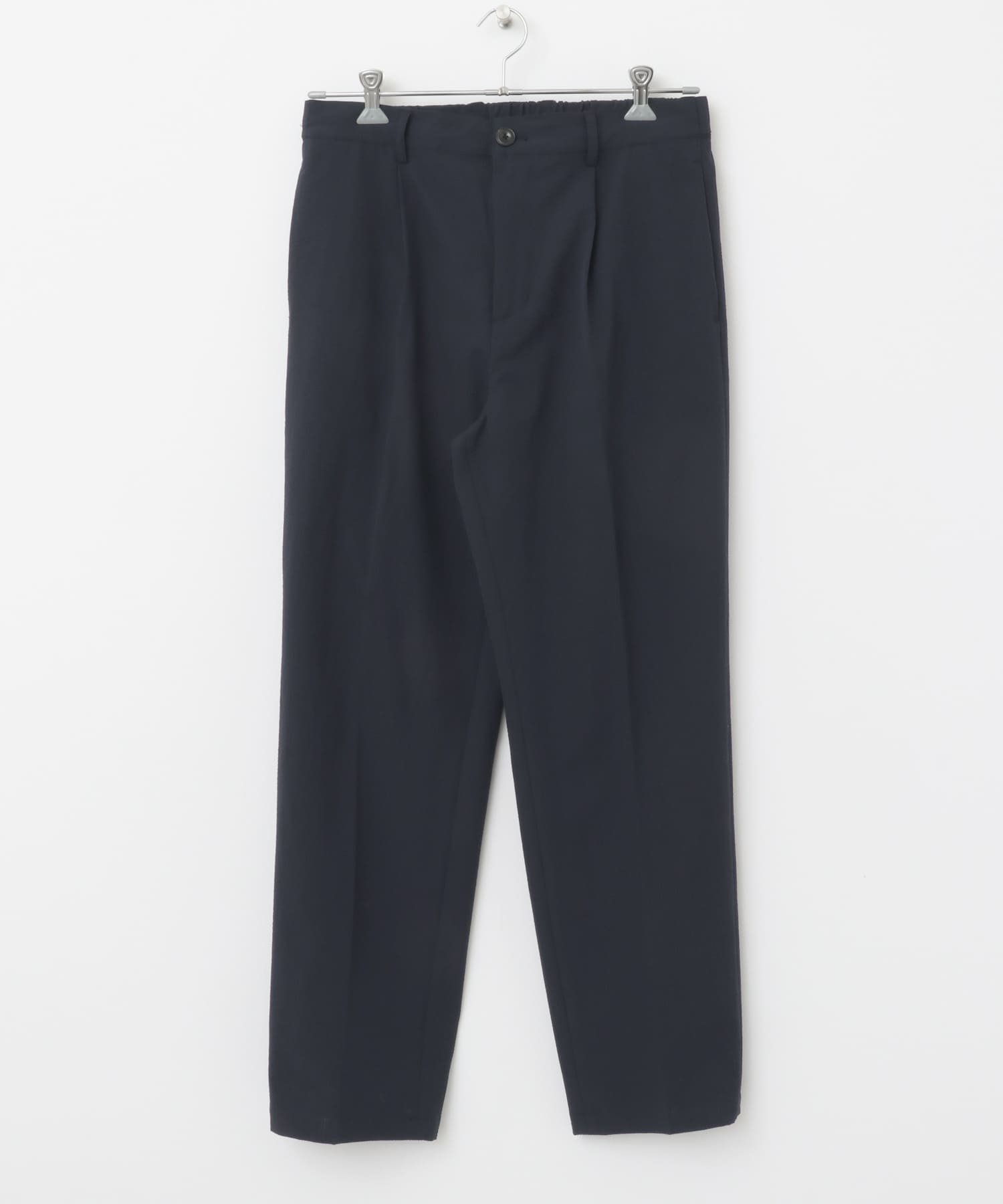 『WEB限定』『セットアップ対応/XLサイズ』シアサッカーリラックステーパードパンツ NAVY M