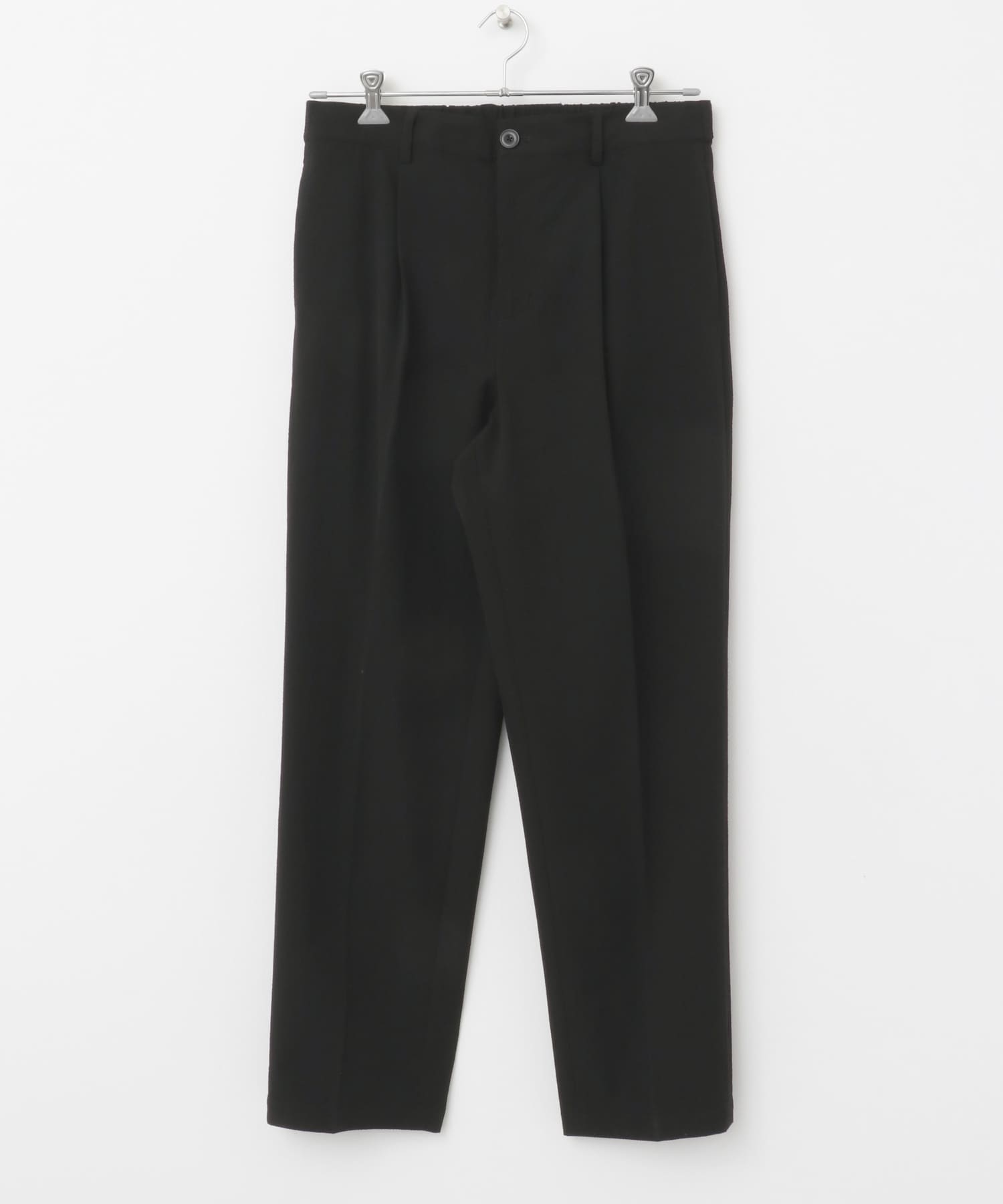 『WEB限定』『セットアップ対応/XLサイズ』シアサッカーリラックステーパードパンツ BLACK M