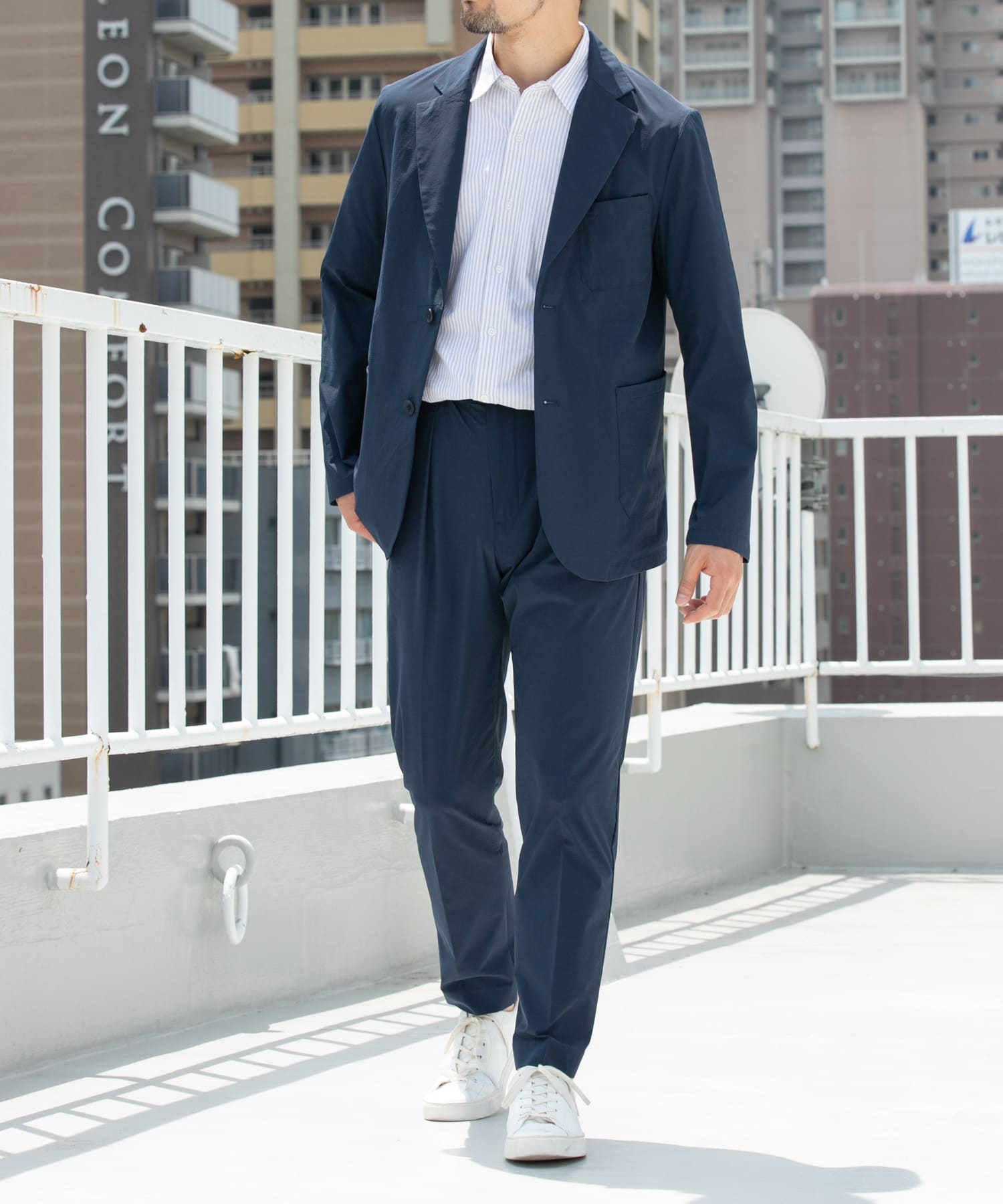 XLサイズあり』クールキープセットアップ(S NAVY): ドレスライン