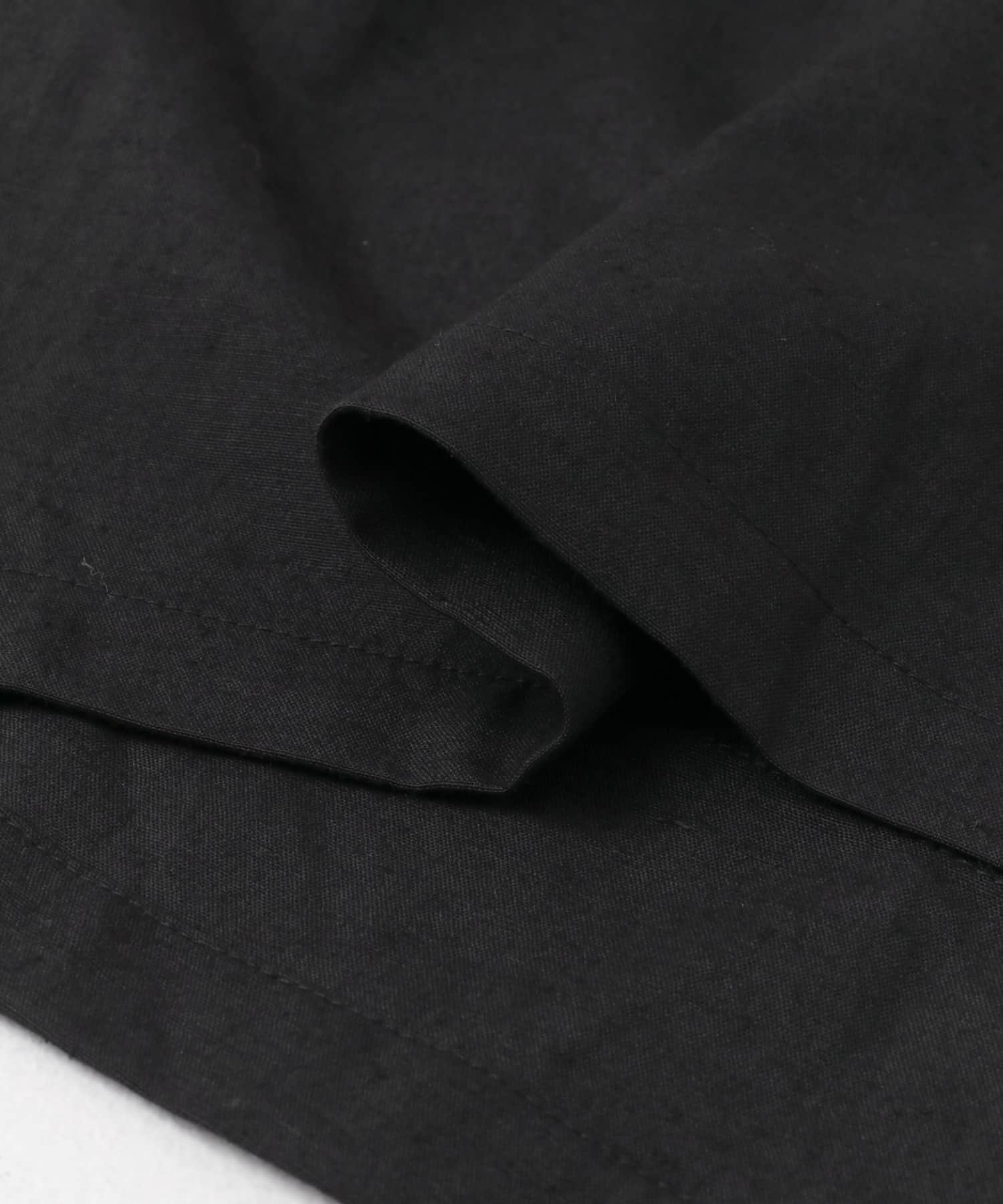 『防シワ』『XLサイズあり』ハイパフォーマンスリネンセットアップ BLACK S