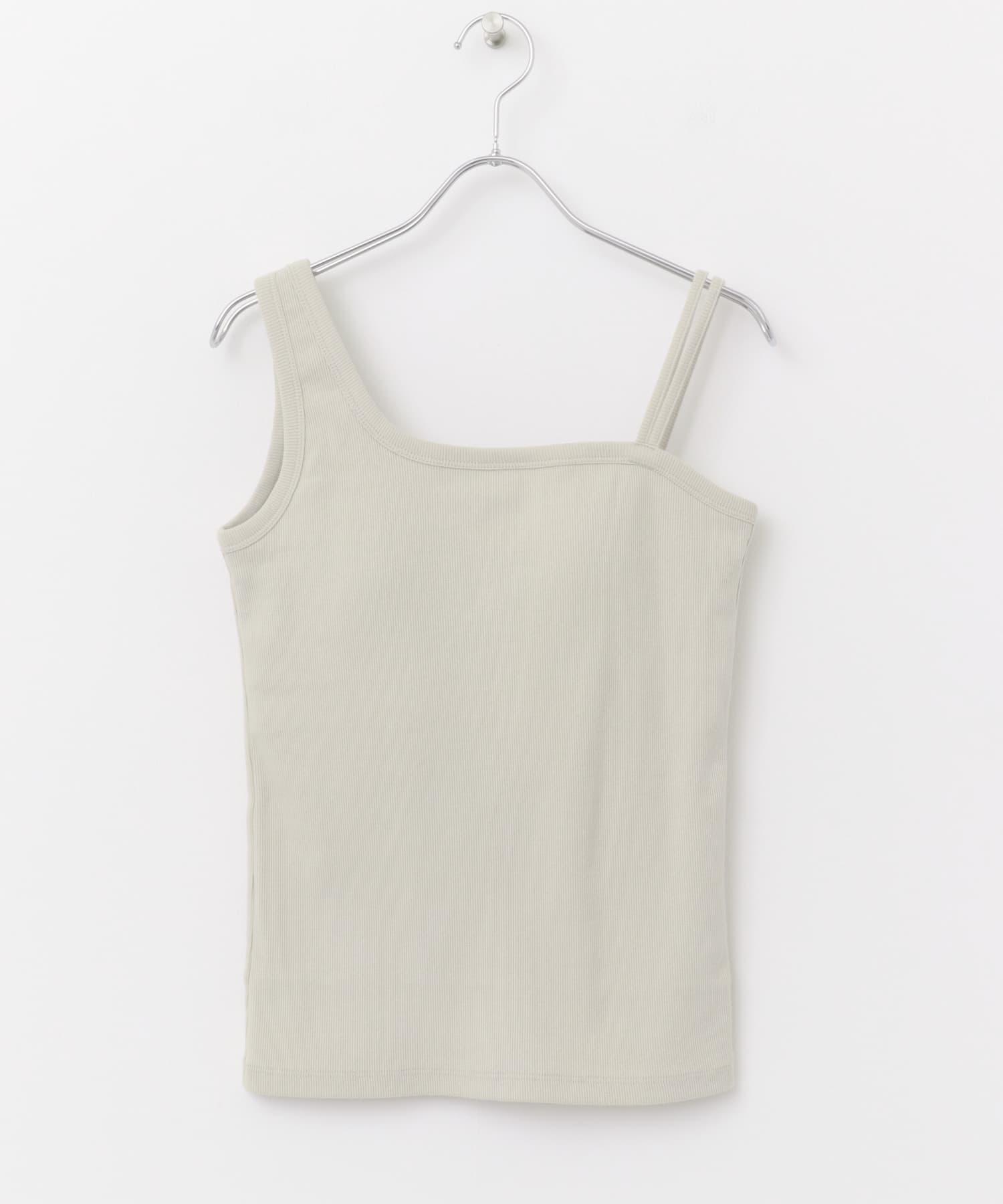 抗菌防臭カップ付デザインタンクトップ greige FREE