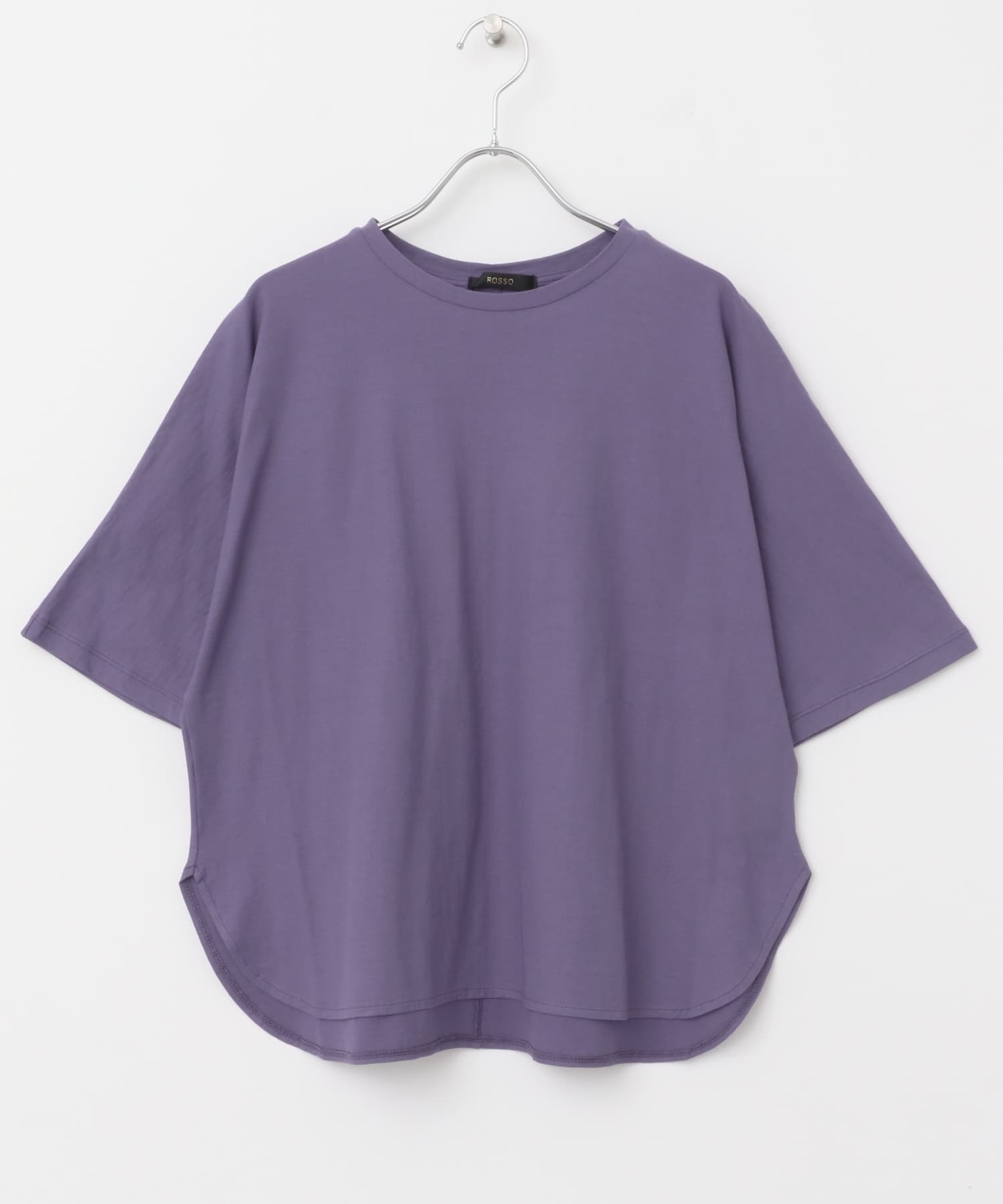接触冷感ハーフスリーブドルマンTシャツ grape FREE