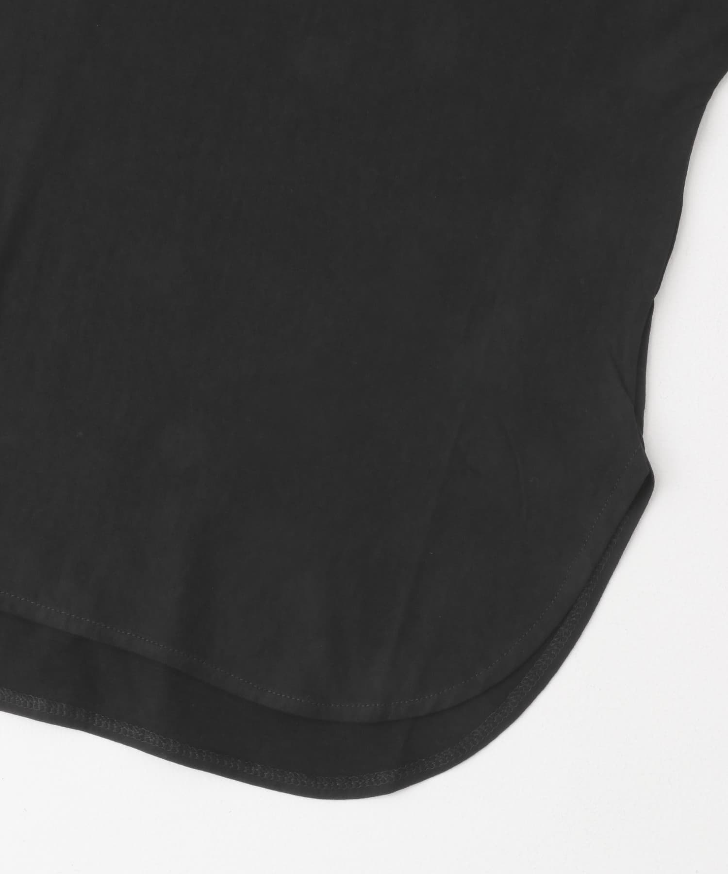 接触冷感ハーフスリーブドルマンTシャツ black FREE