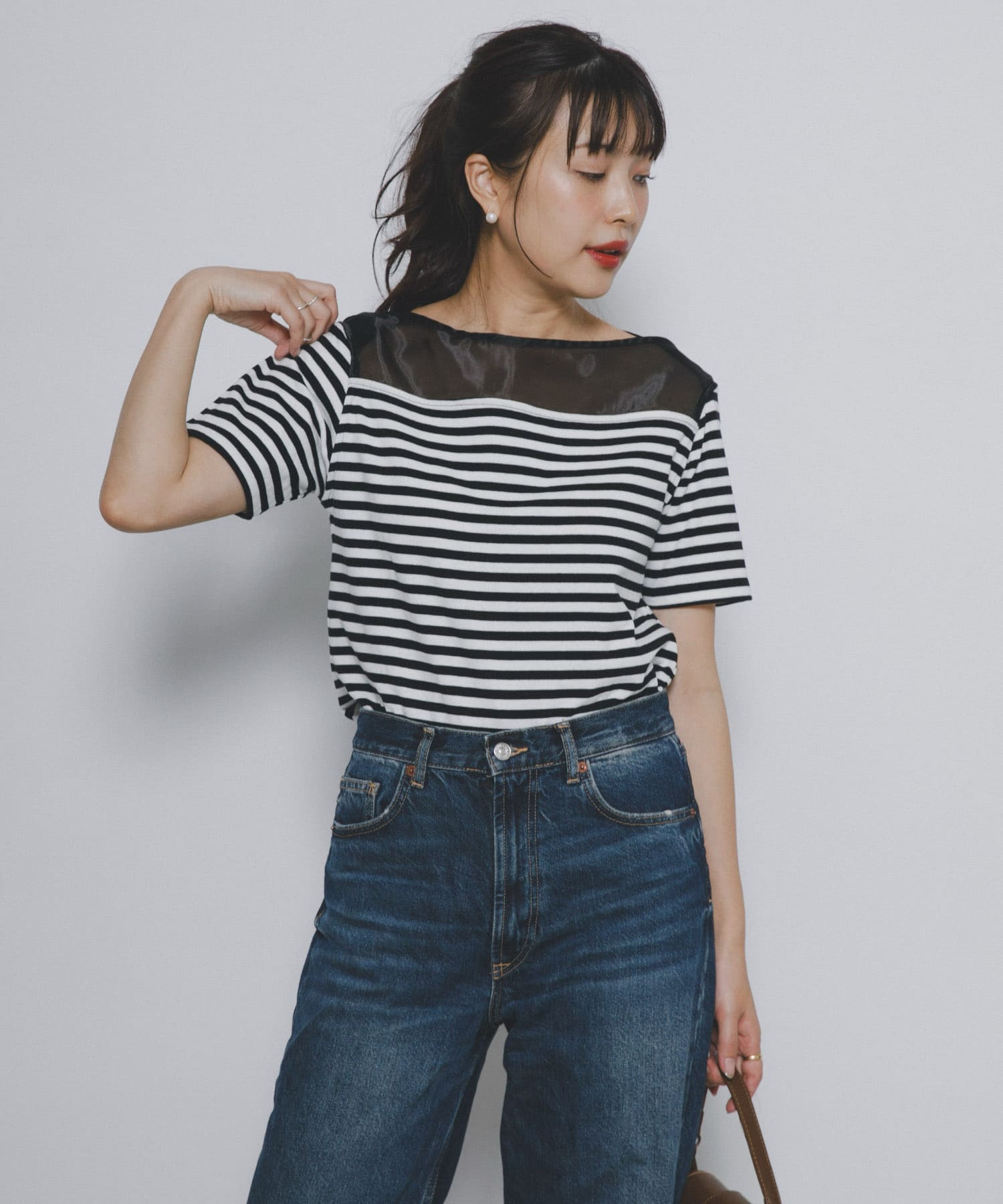 F by ROSSO　シアードッキングカットソー