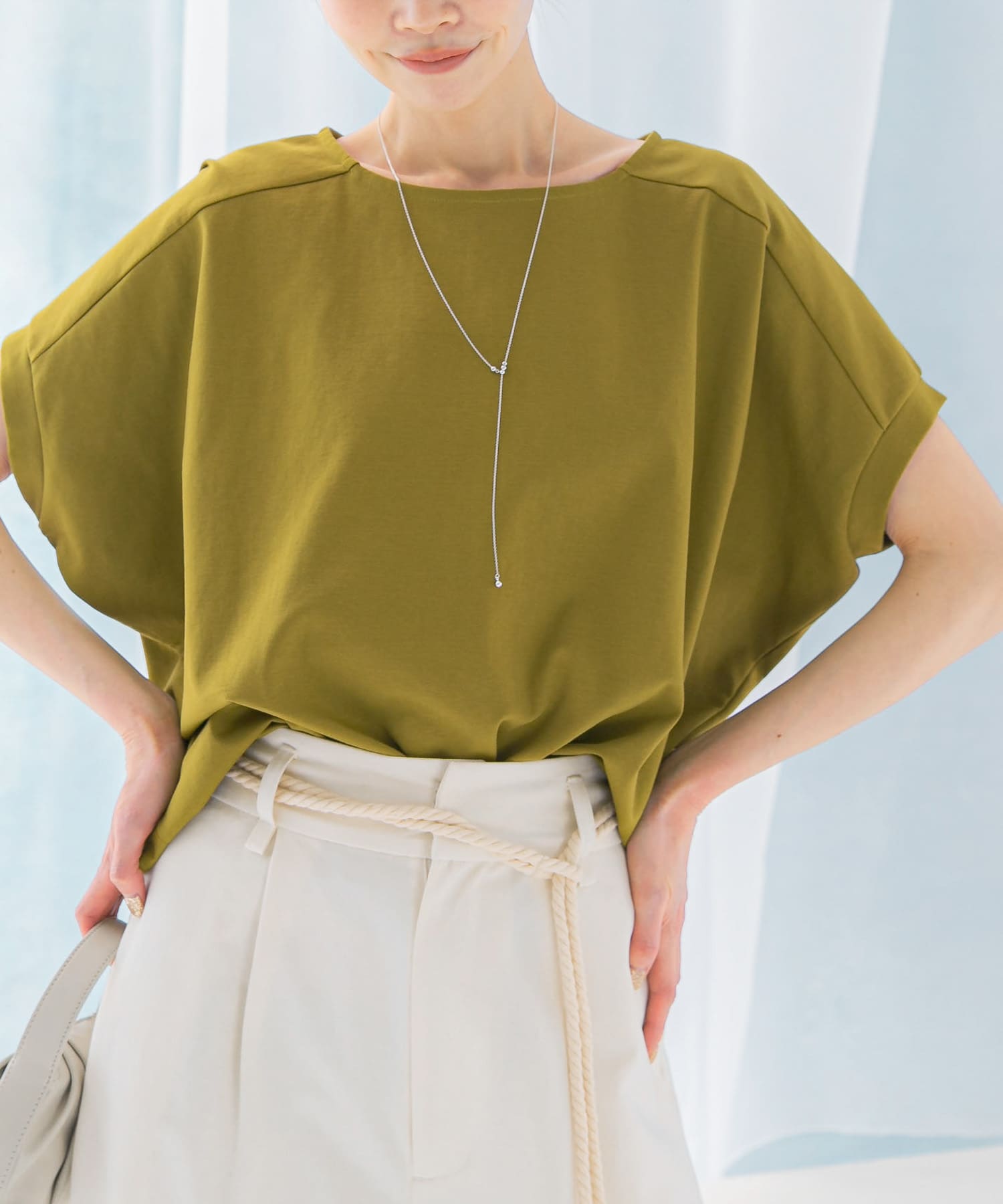 UVカットドルマンスリーブプルオーバー