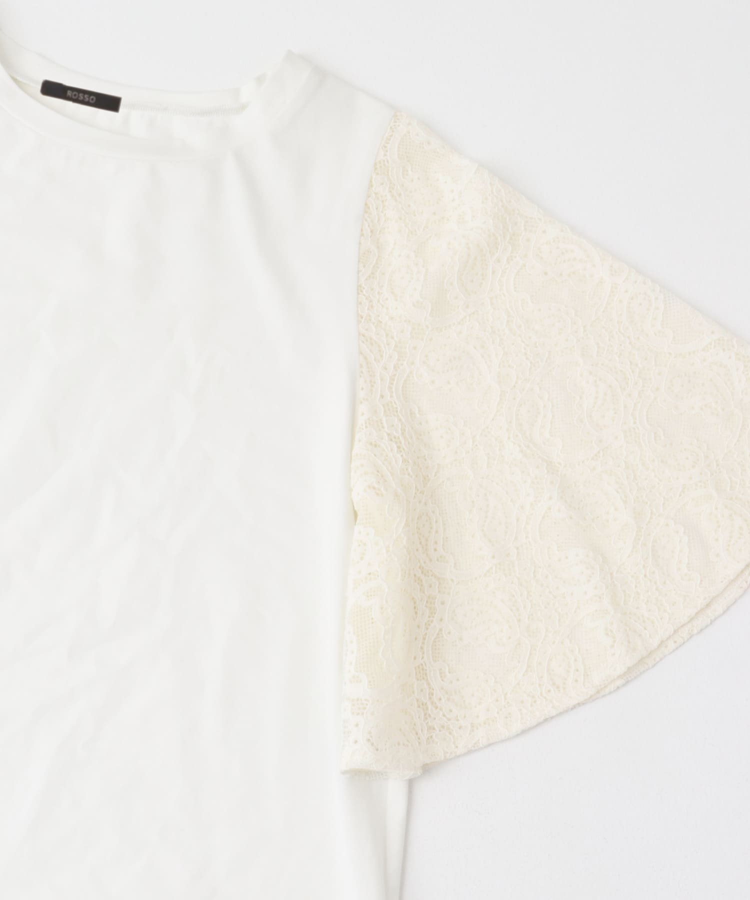 『WEB限定』ペイズリーレースフレアスリーブプルオーバー OFF WHITE FREE