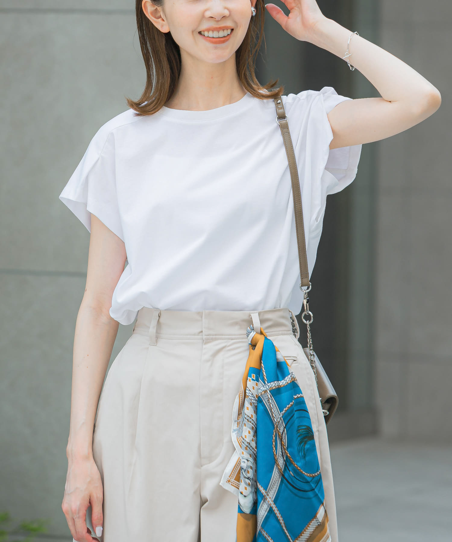 タックスリーブクールタッチカットソー