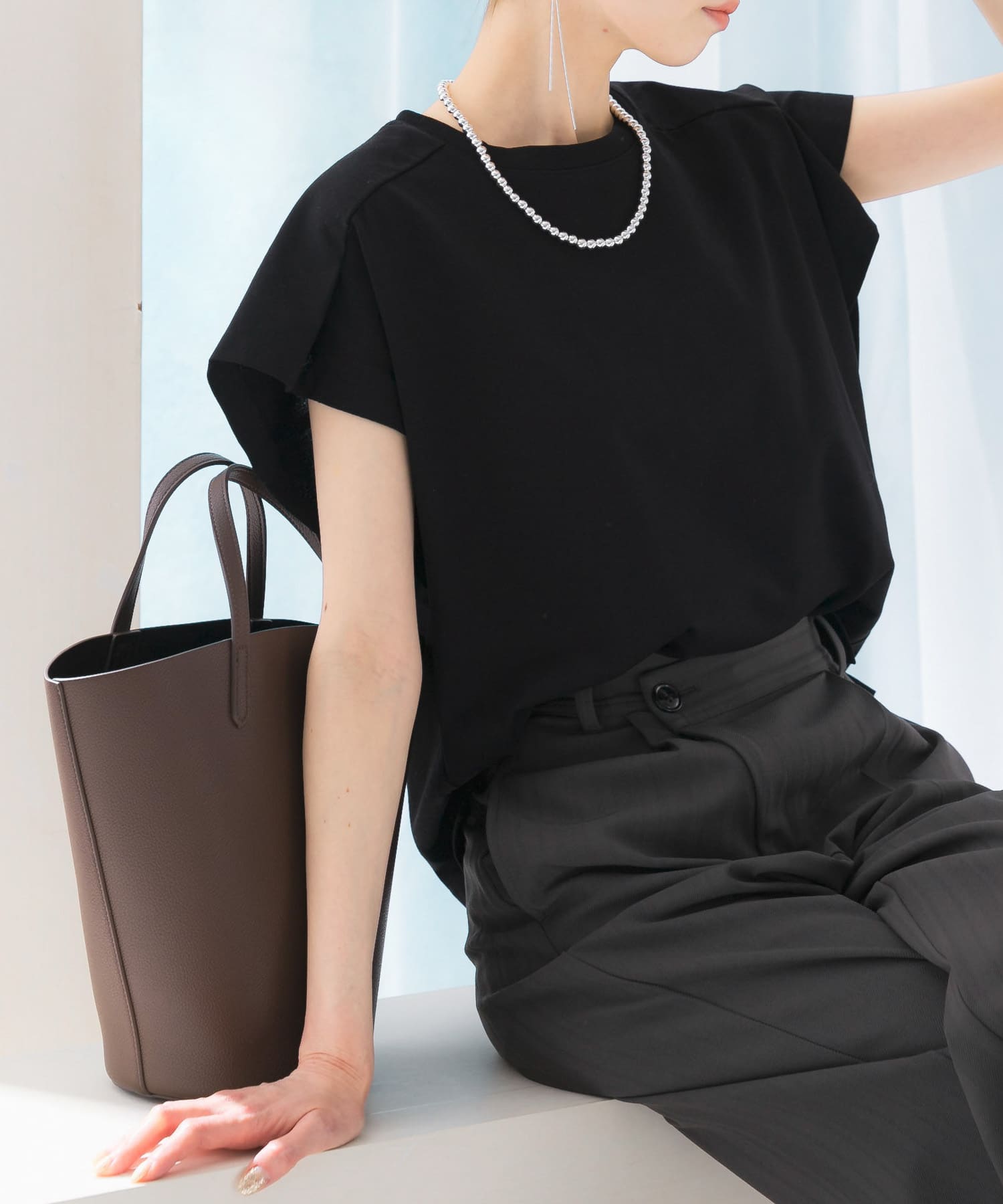 タックスリーブクールタッチカットソー