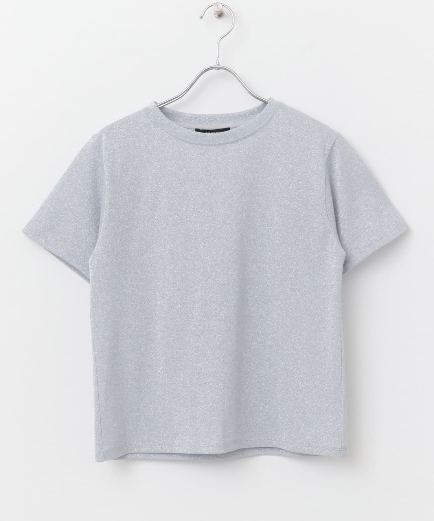 ラメカットソー GRAY FREE