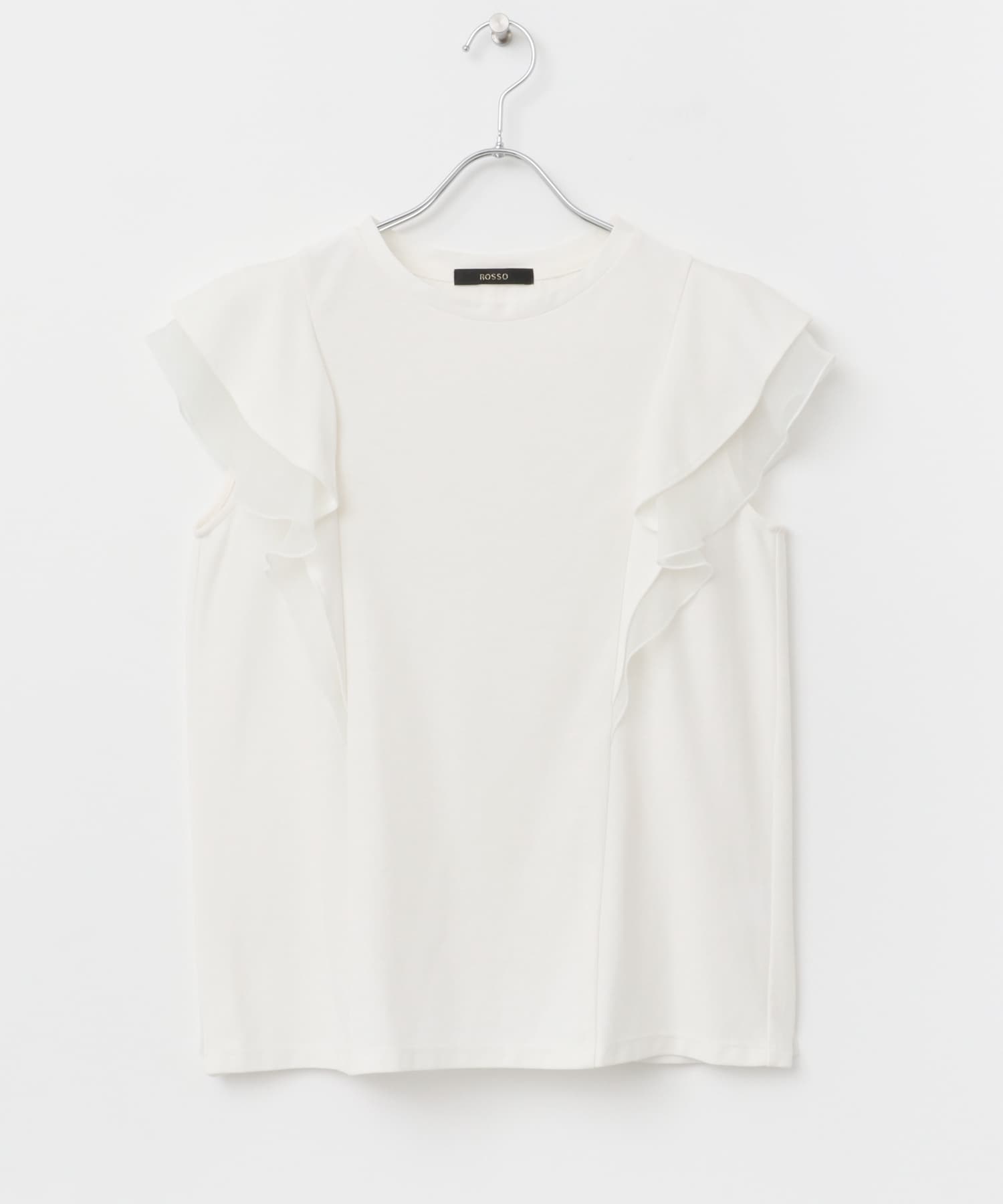 シアードッキングフリルスリーブTシャツ OFF WHITE FREE